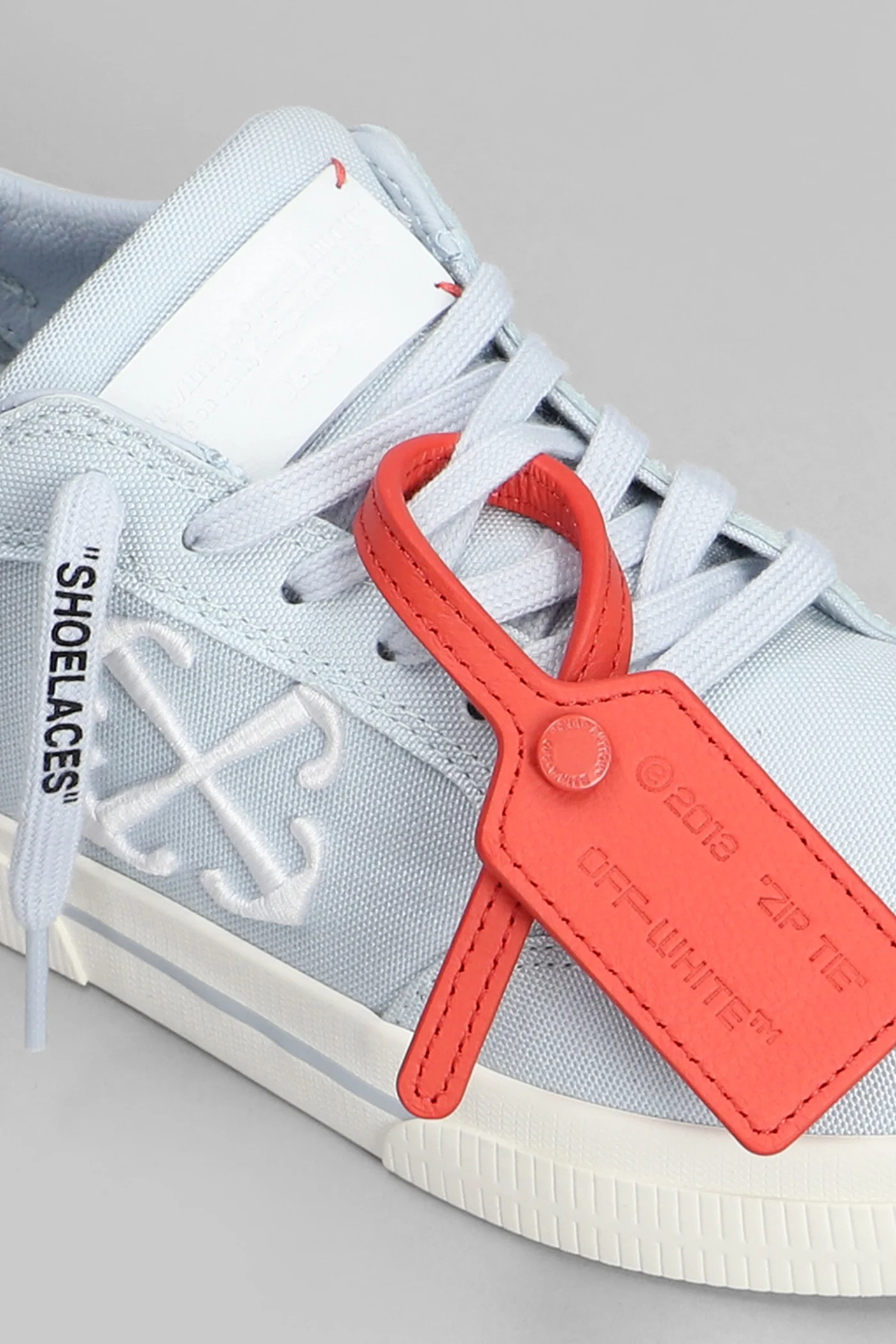 New low vulcanized Sneakers in cyan cotton - Image 5