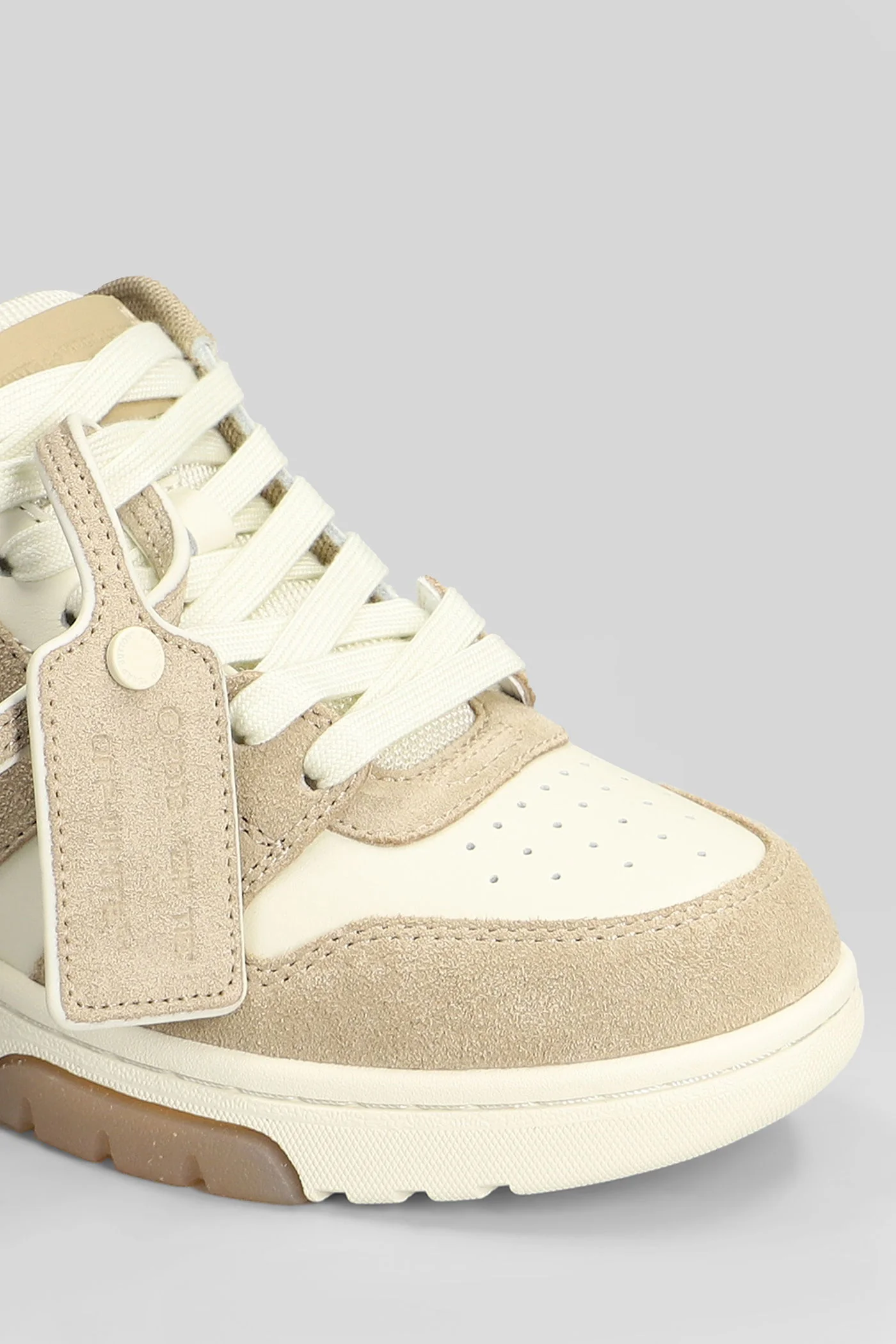 Out of office Sneakers in beige suede and leather - Image 5