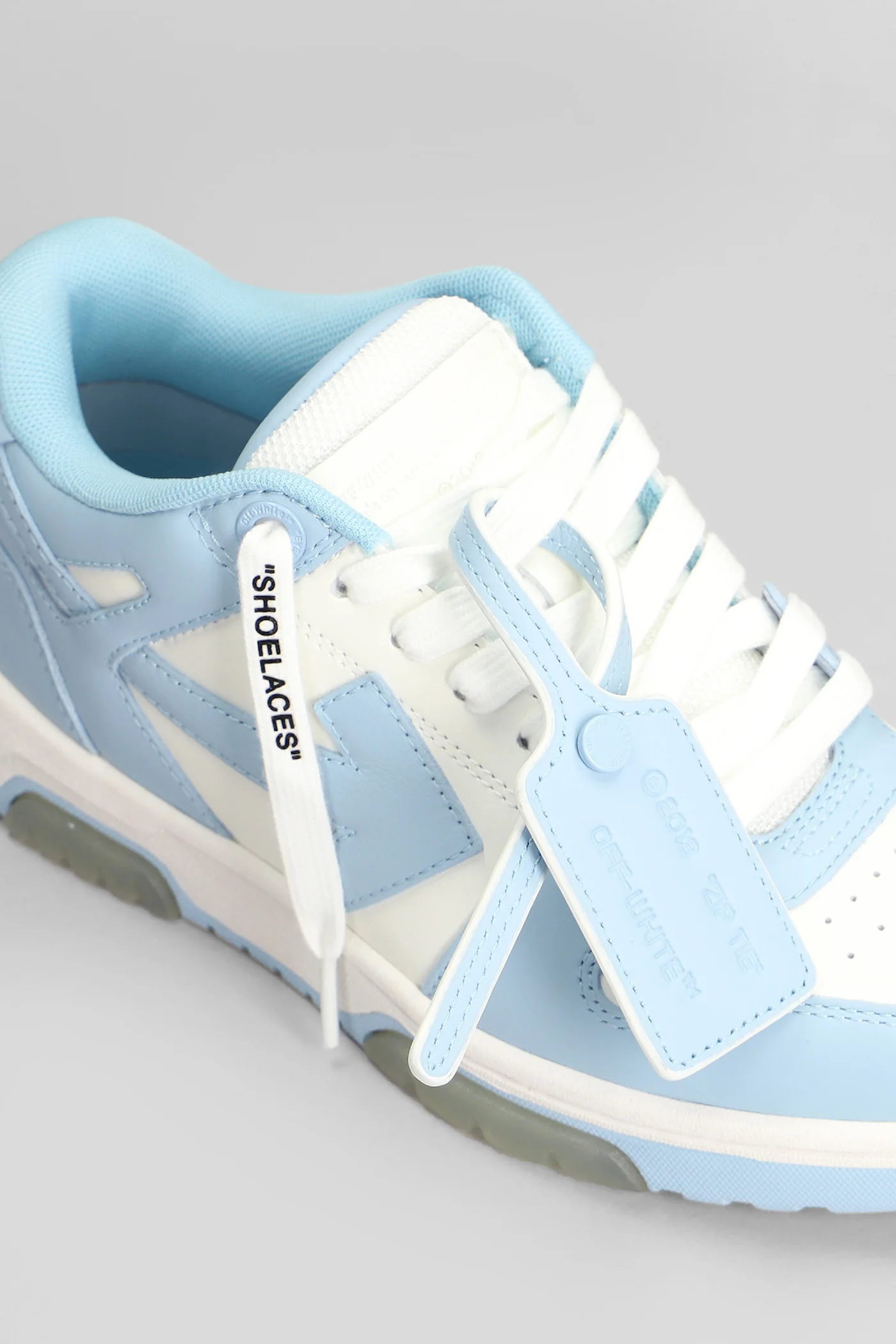 Out of office Sneakers in cyan leather - Image 4