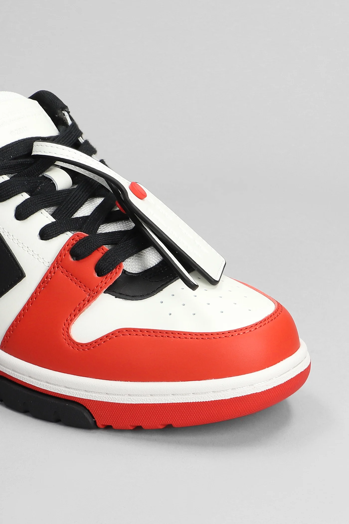 Out of office Sneakers in red leather - Image 5