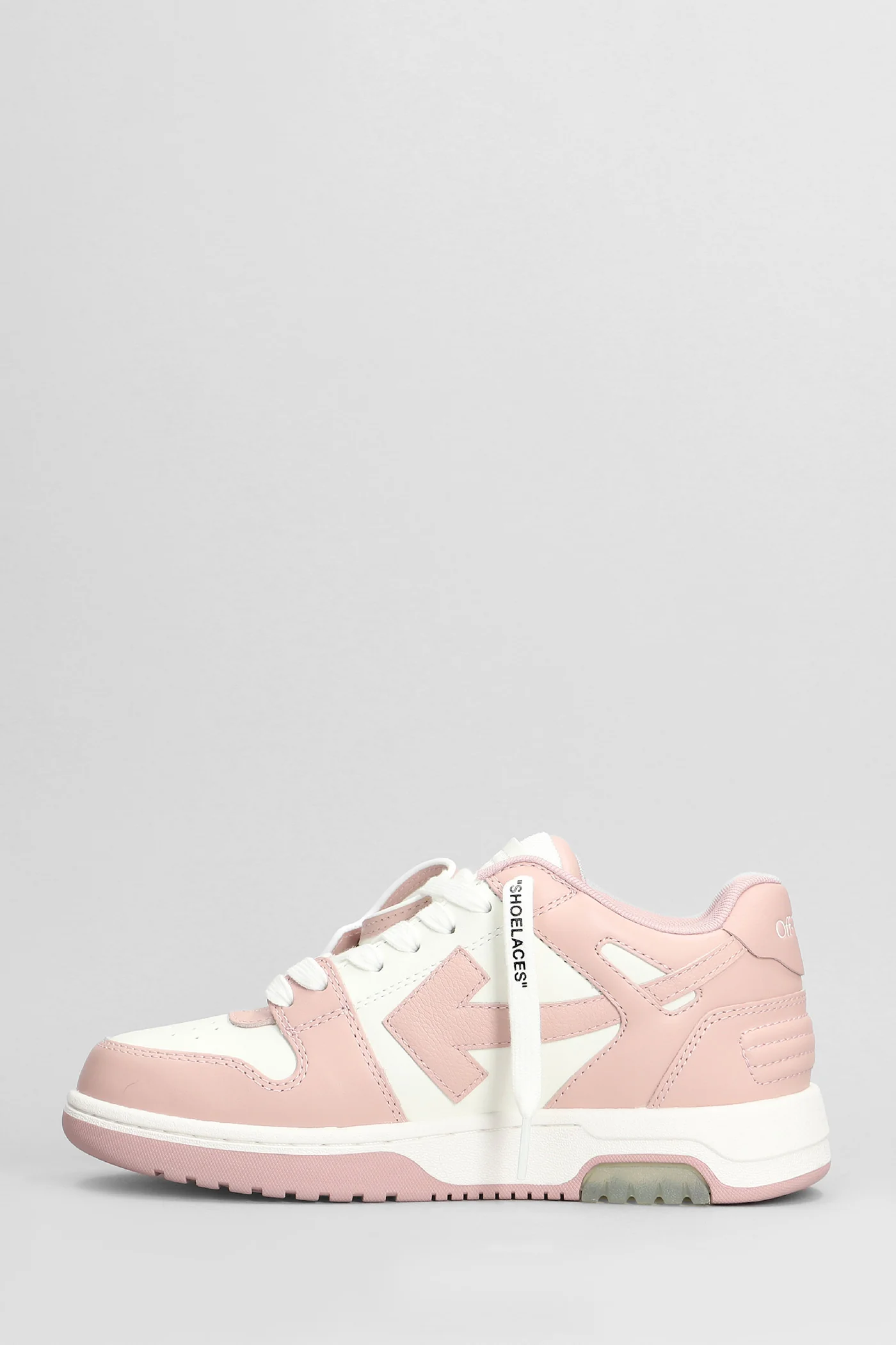 Out of office Sneakers in rose-pink leather - Image 3