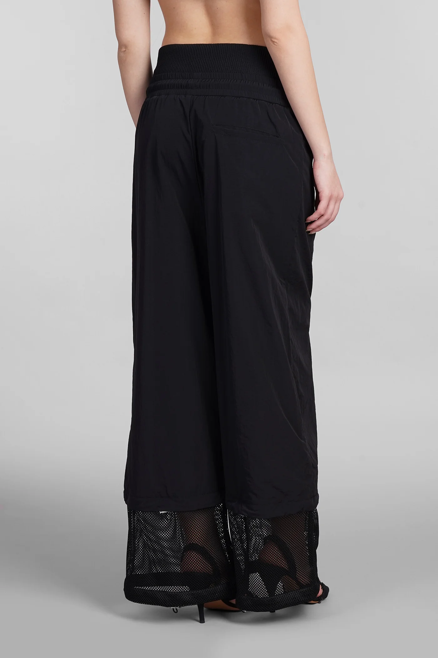 Pants in black polyamide - Image 3