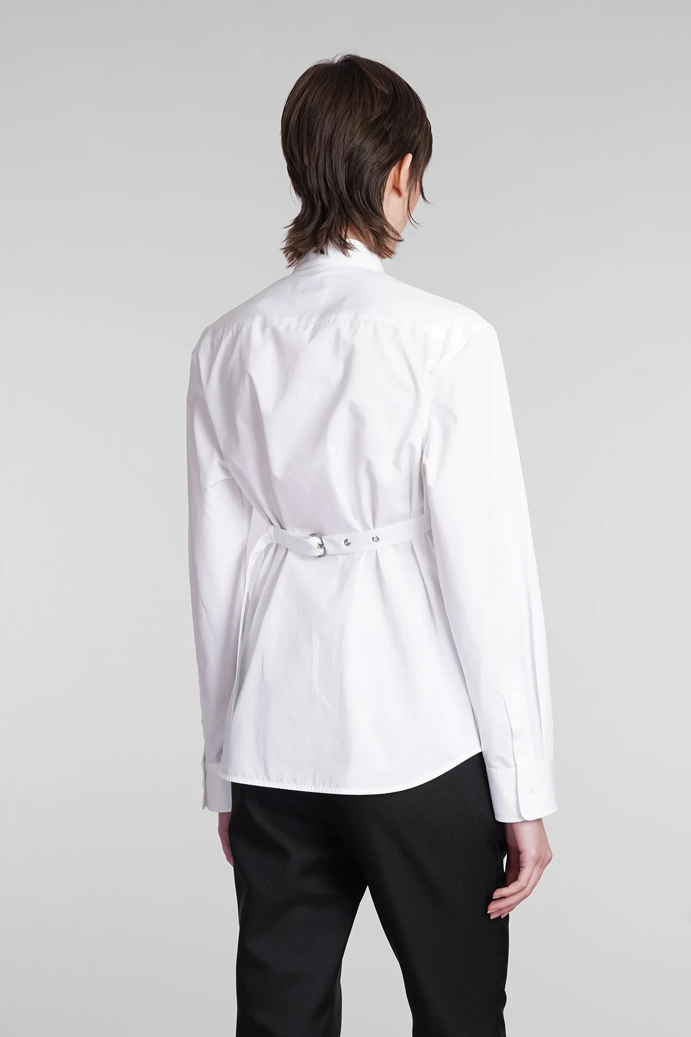 Shirt in white cotton - Image 33