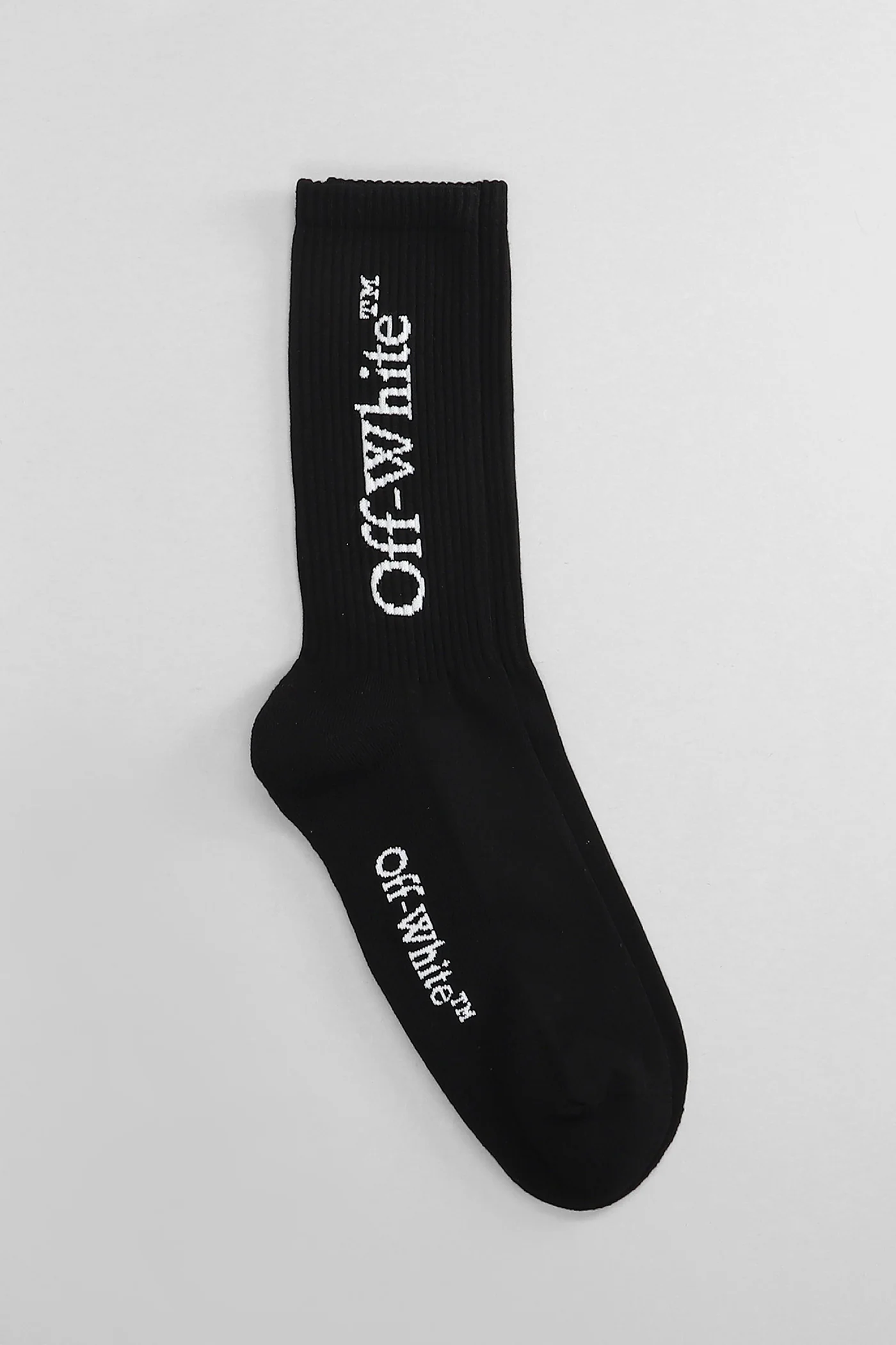 Socks in black cotton