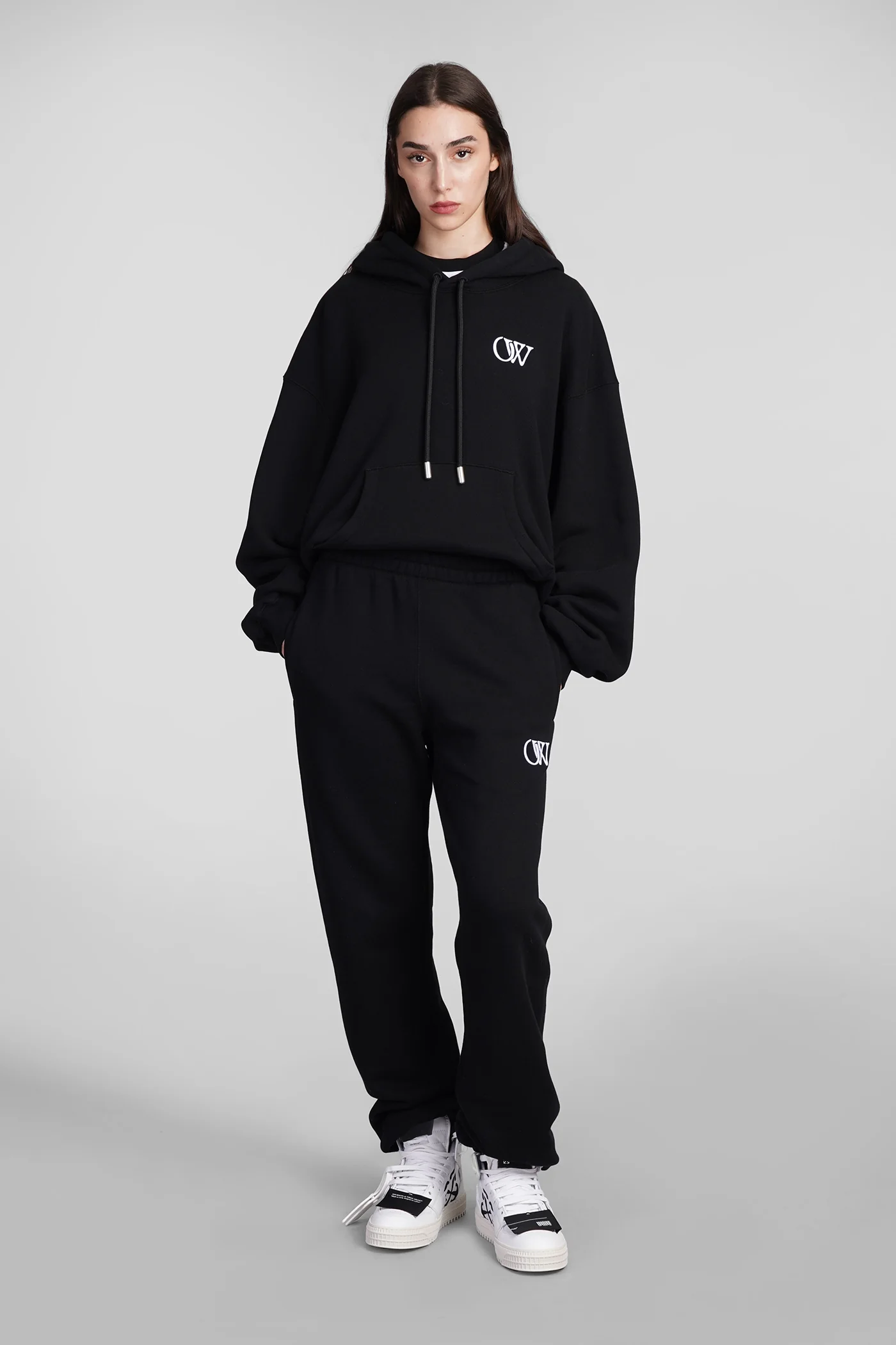 Sweatshirt in black cotton - Image 2