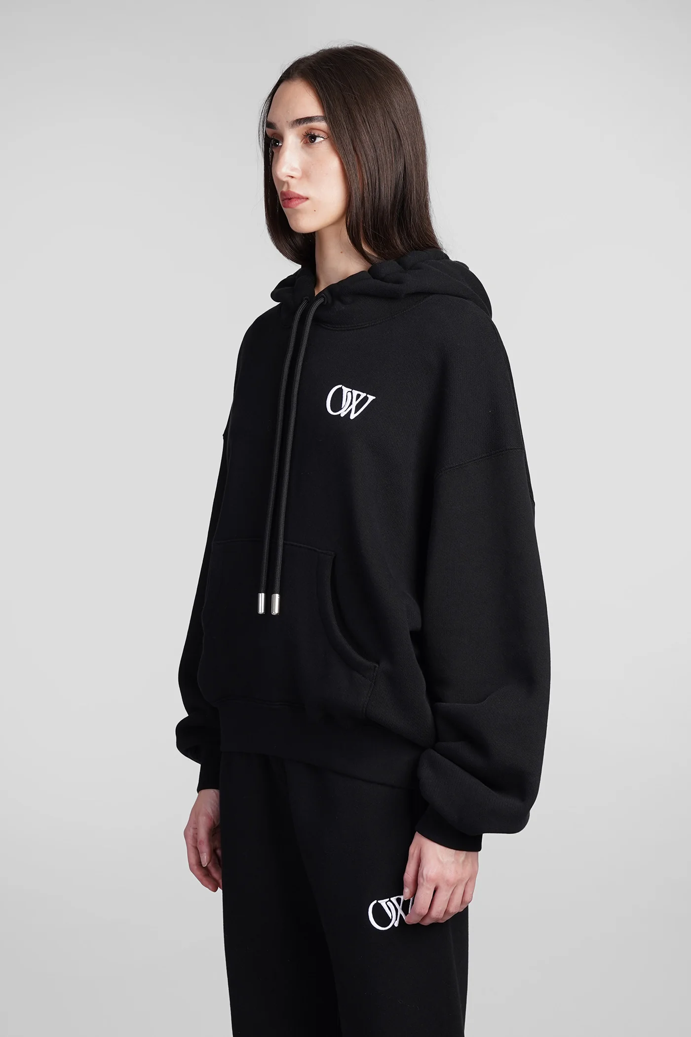 Sweatshirt in black cotton - Image 4