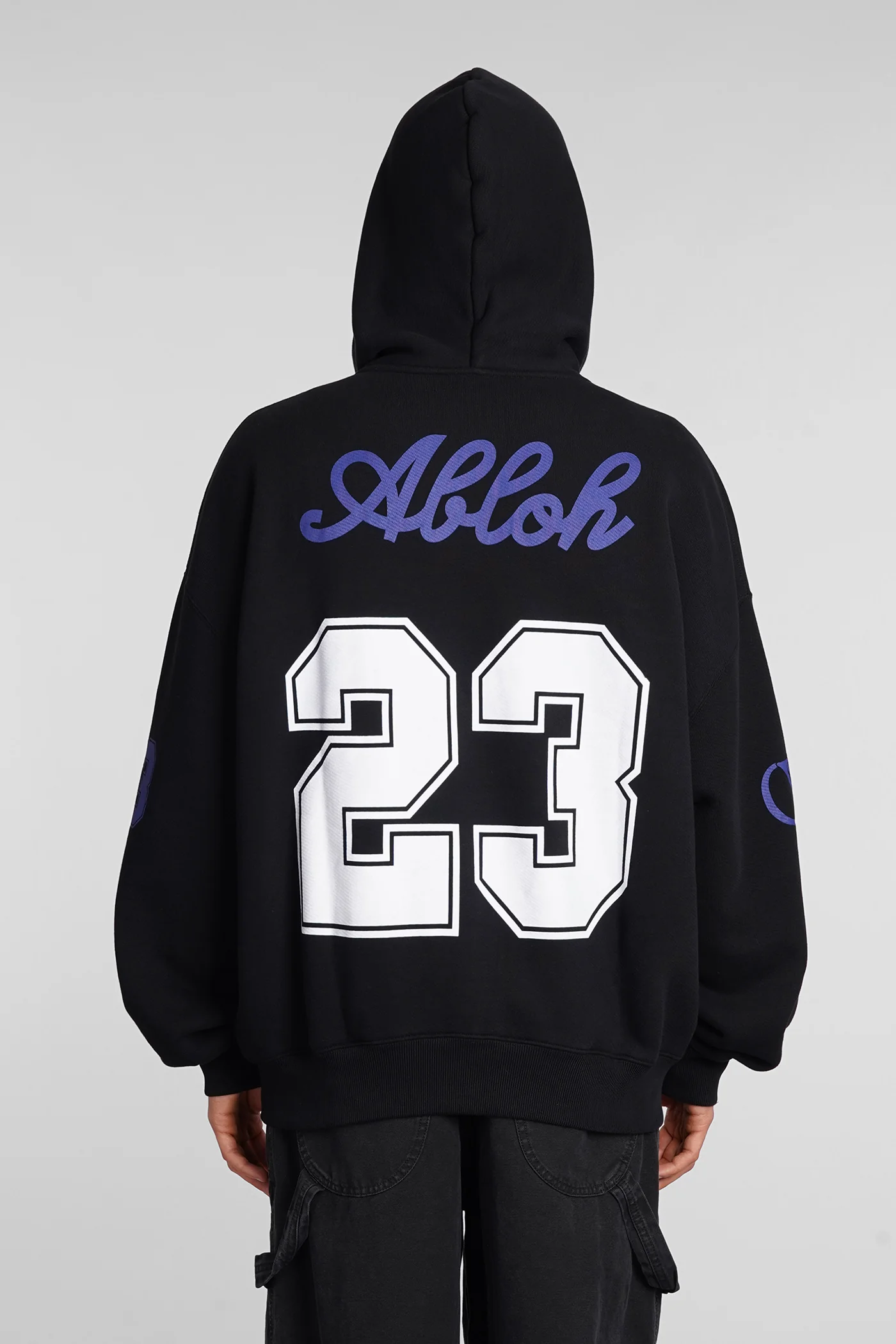 Sweatshirt in black cotton - Image 3