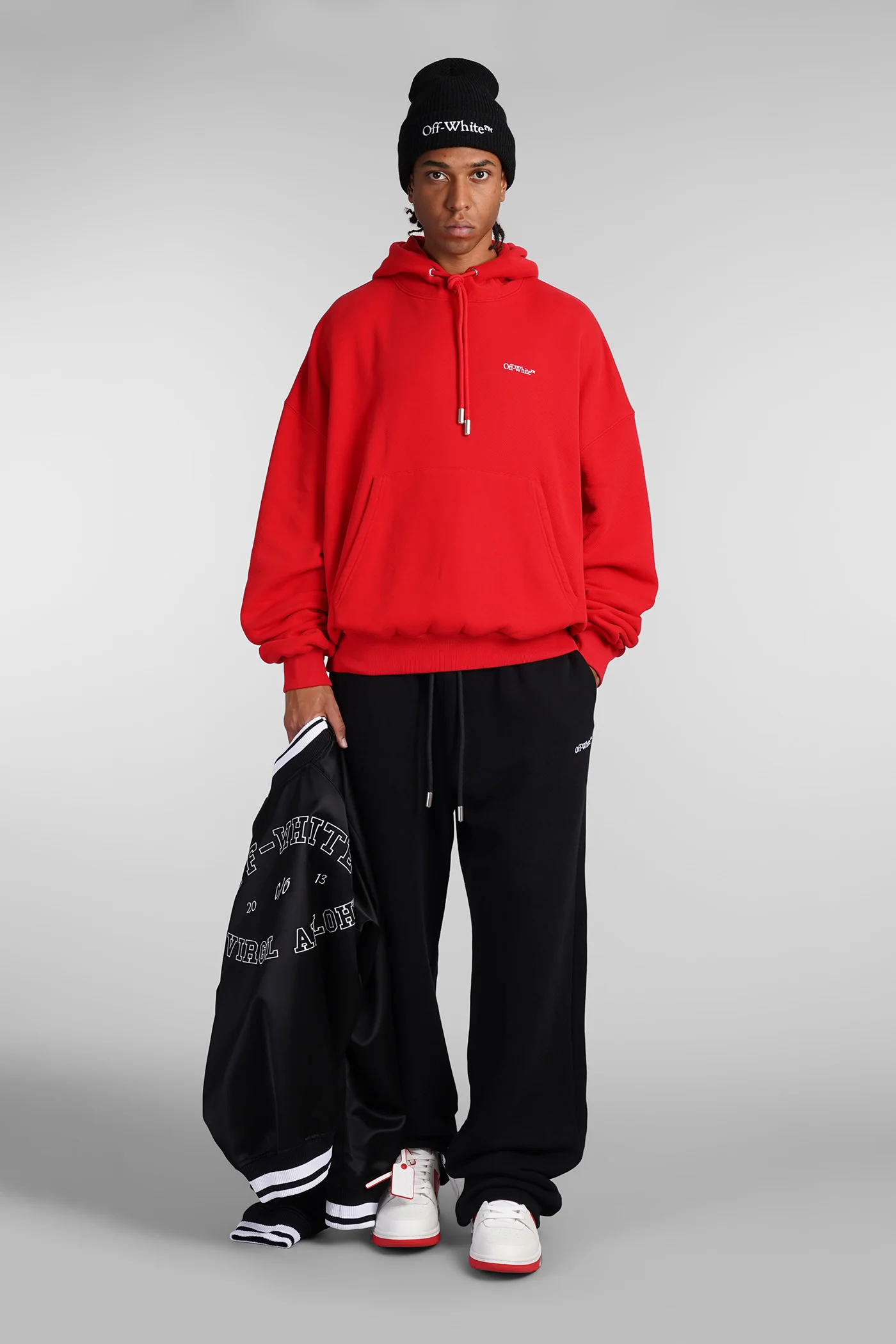 Sweatshirt in red cotton - Image 2