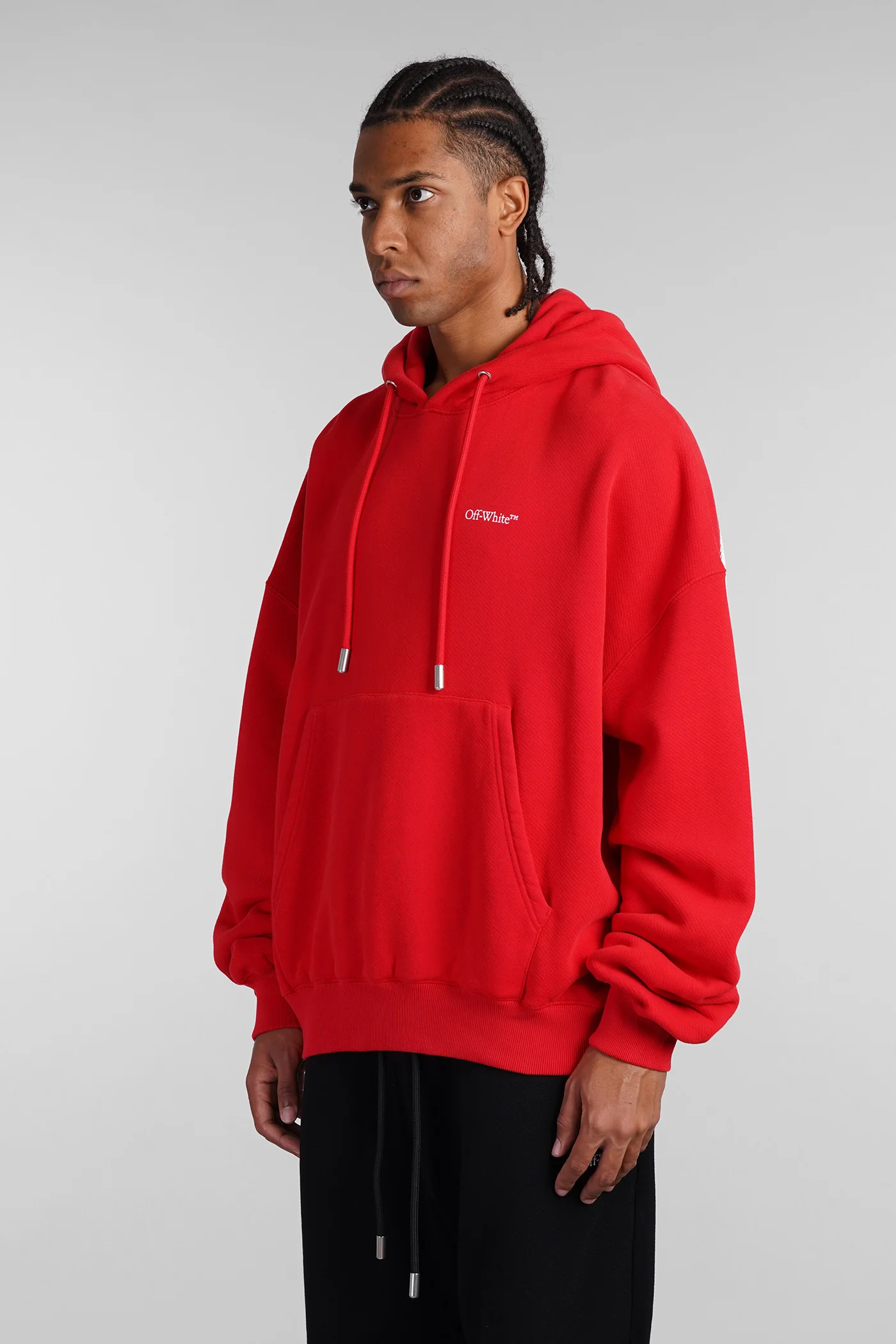 Sweatshirt in red cotton - Image 4
