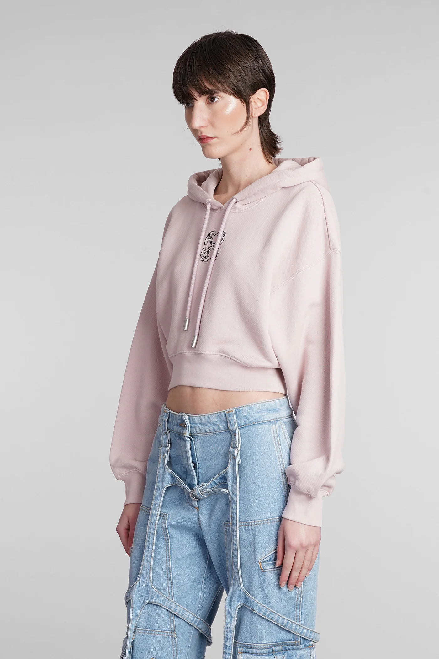 Sweatshirt in rose-pink cotton - Image 4