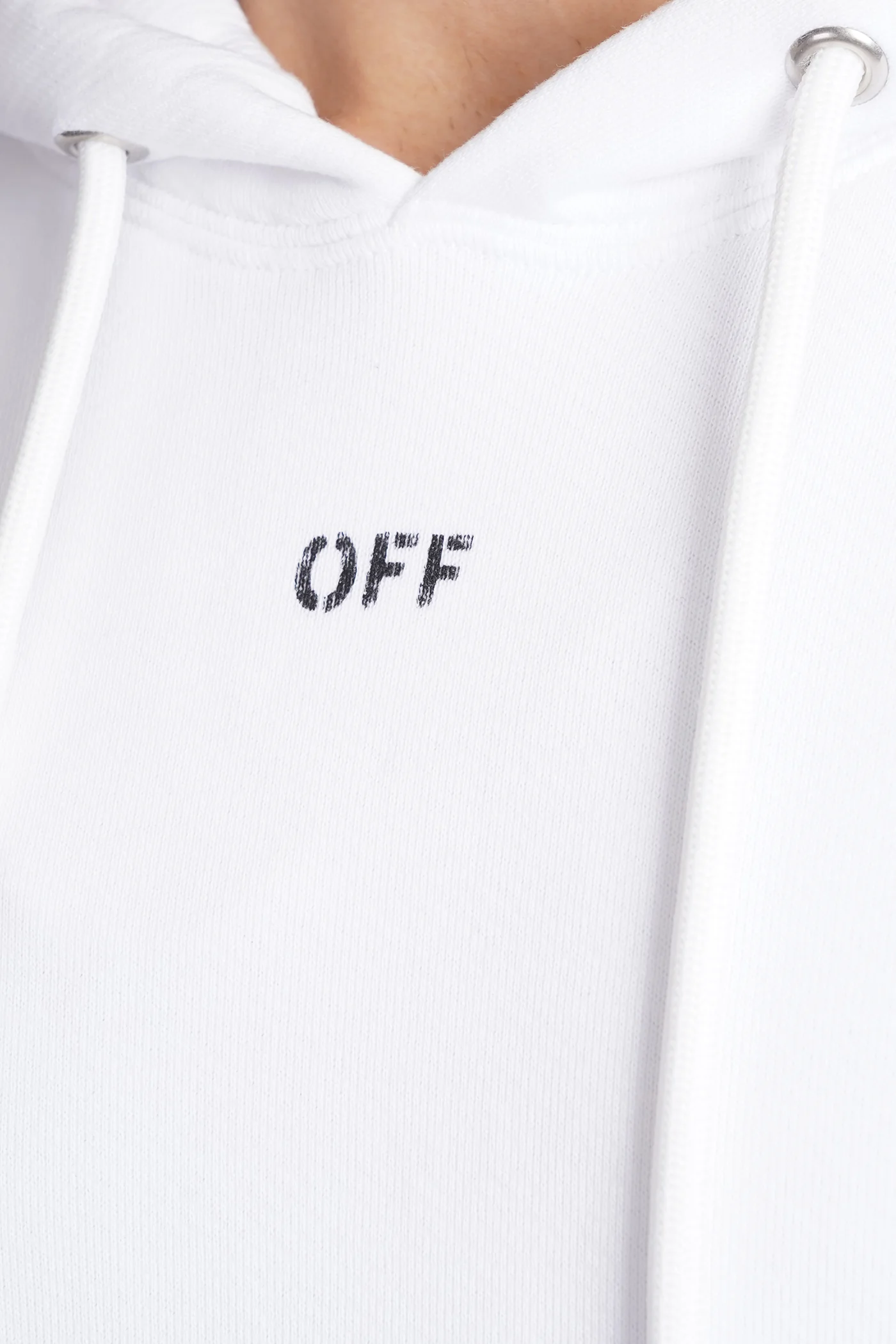 Sweatshirt in white cotton - Image 5