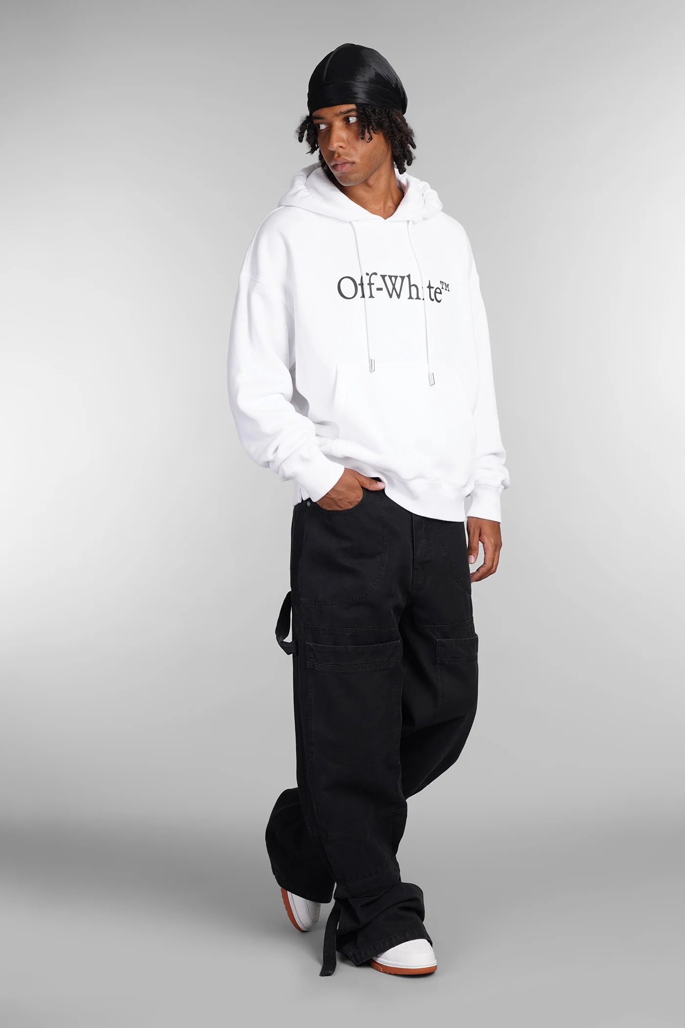 Sweatshirt in white cotton - Image 2