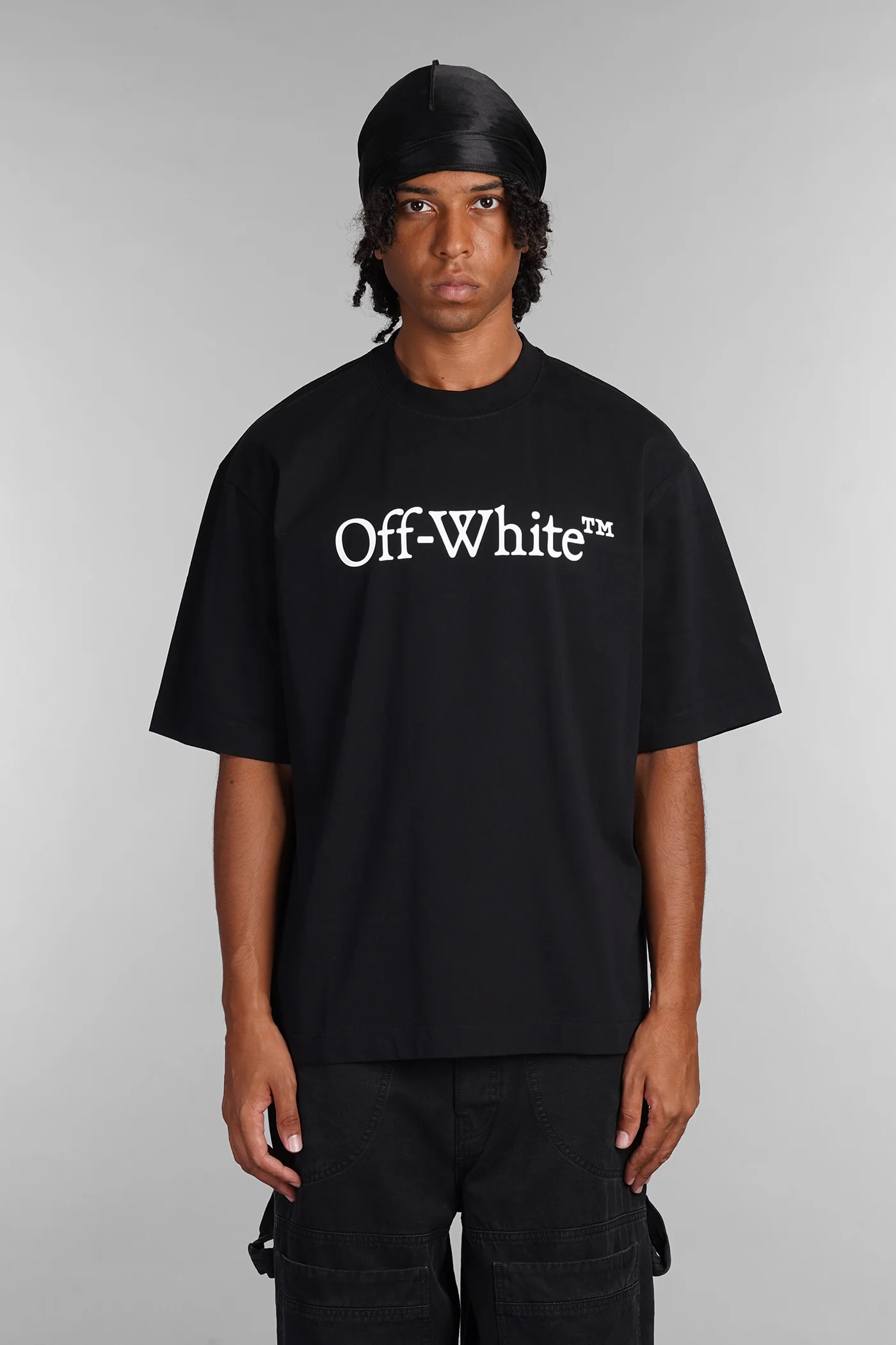 T-Shirt in black cotton