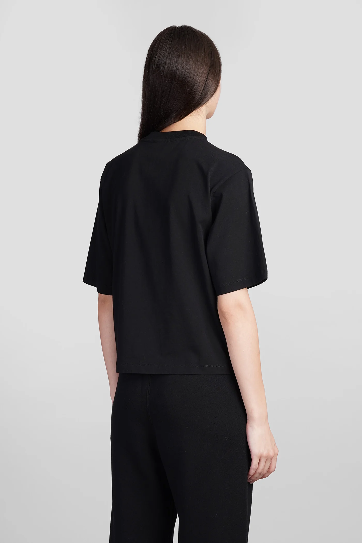 T-Shirt in black cotton - Image 3