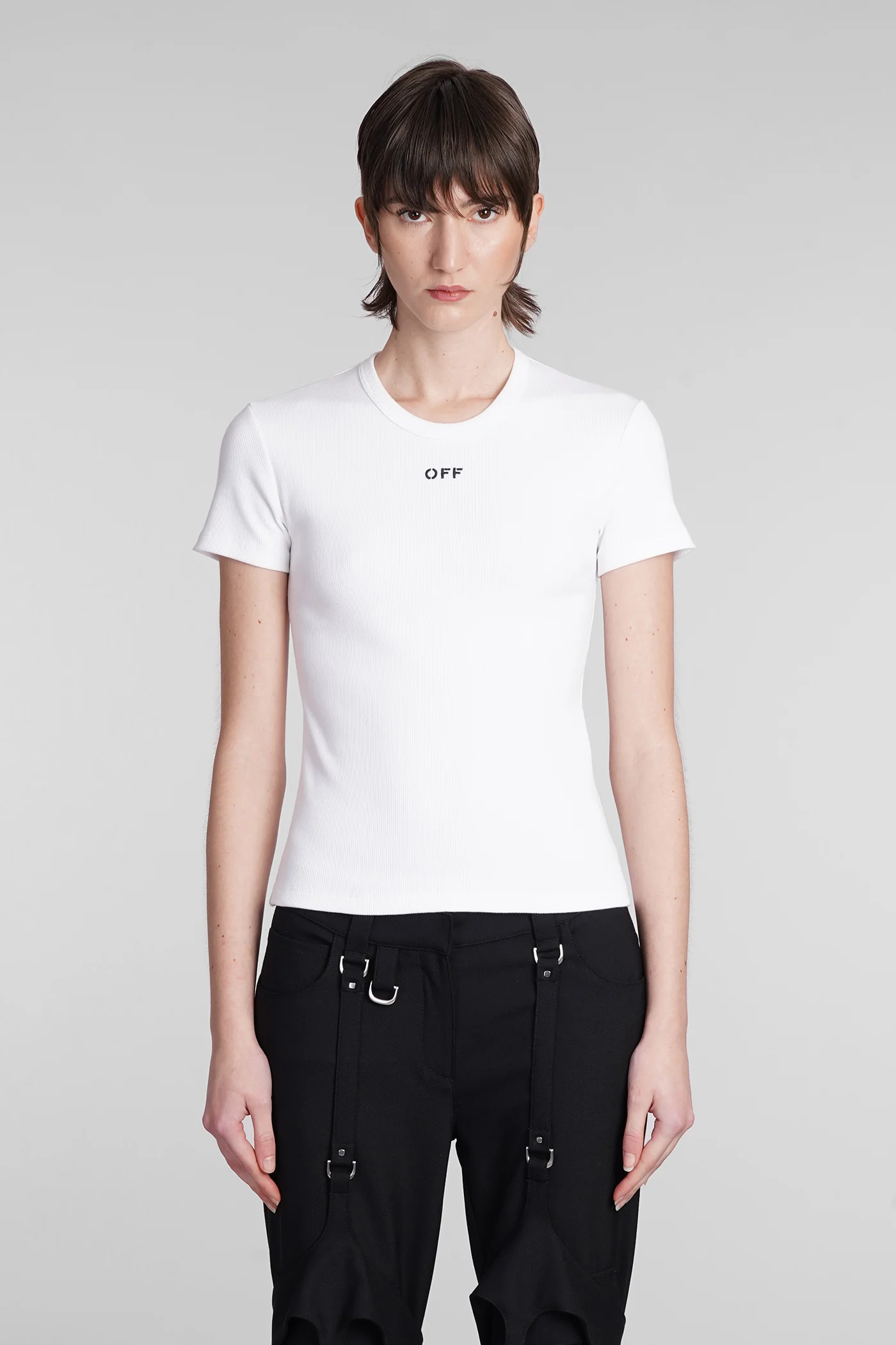 T-Shirt in white cotton