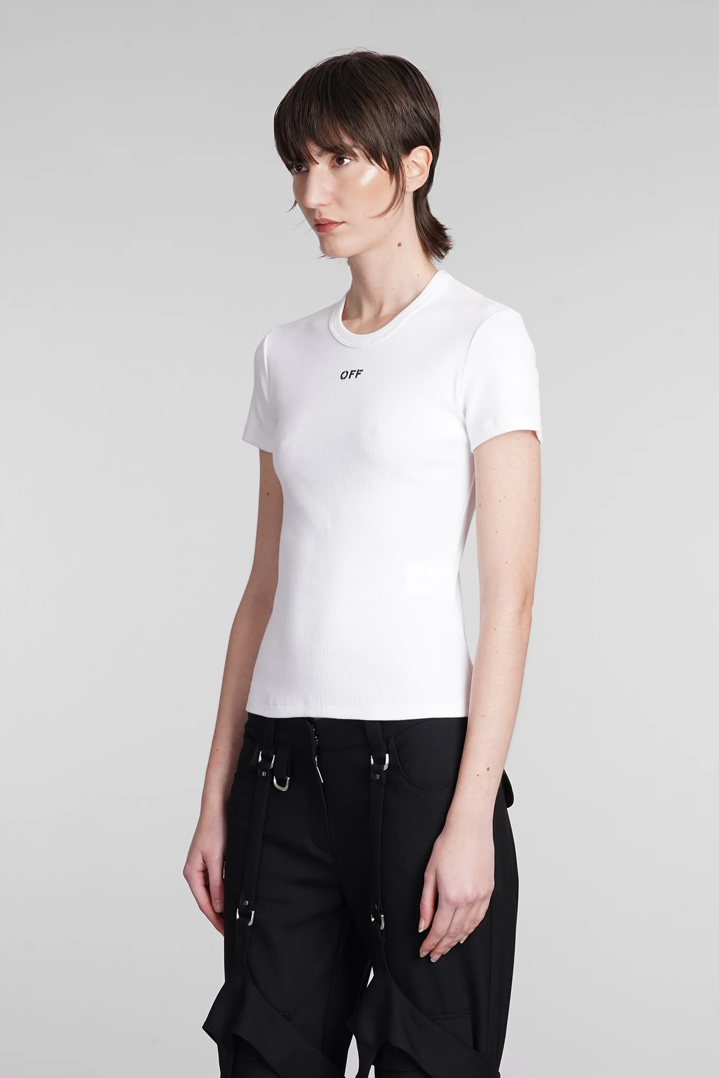 T-Shirt in white cotton - Image 4