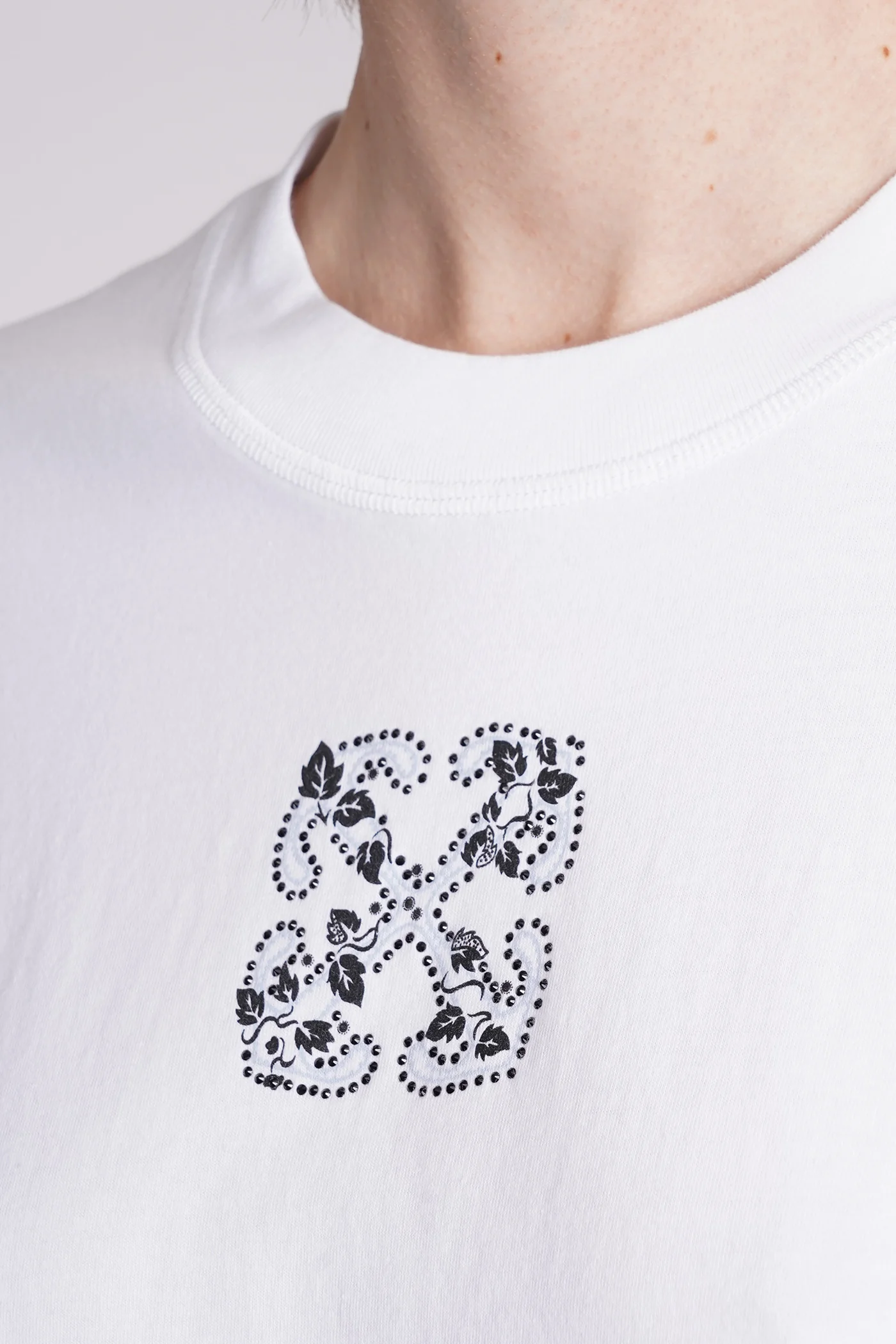 T-Shirt in white cotton - Image 5