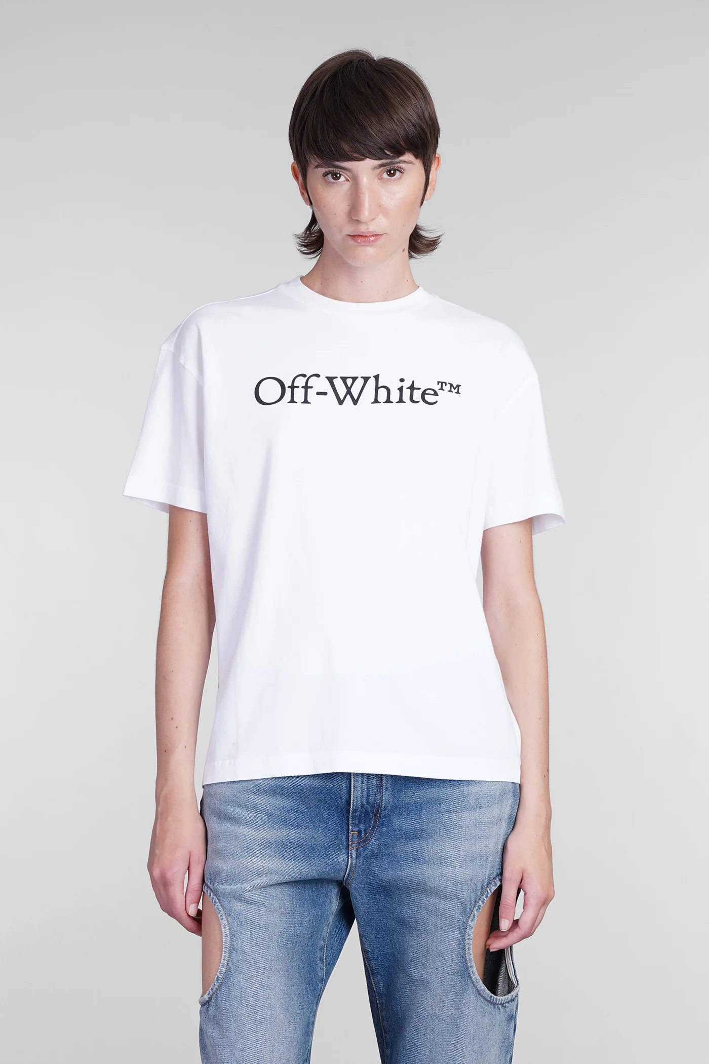 T-Shirt in white cotton