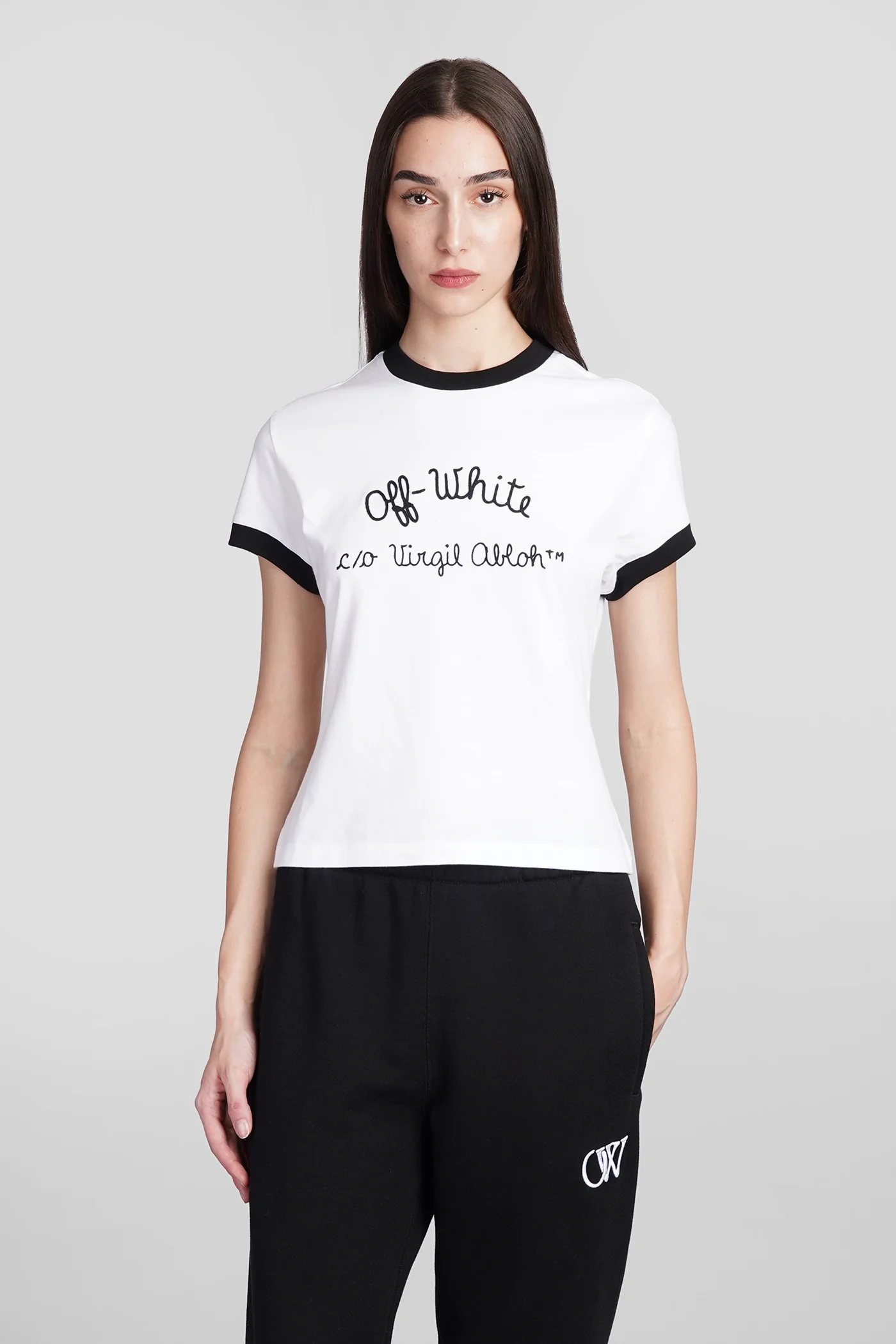 T-Shirt in white cotton