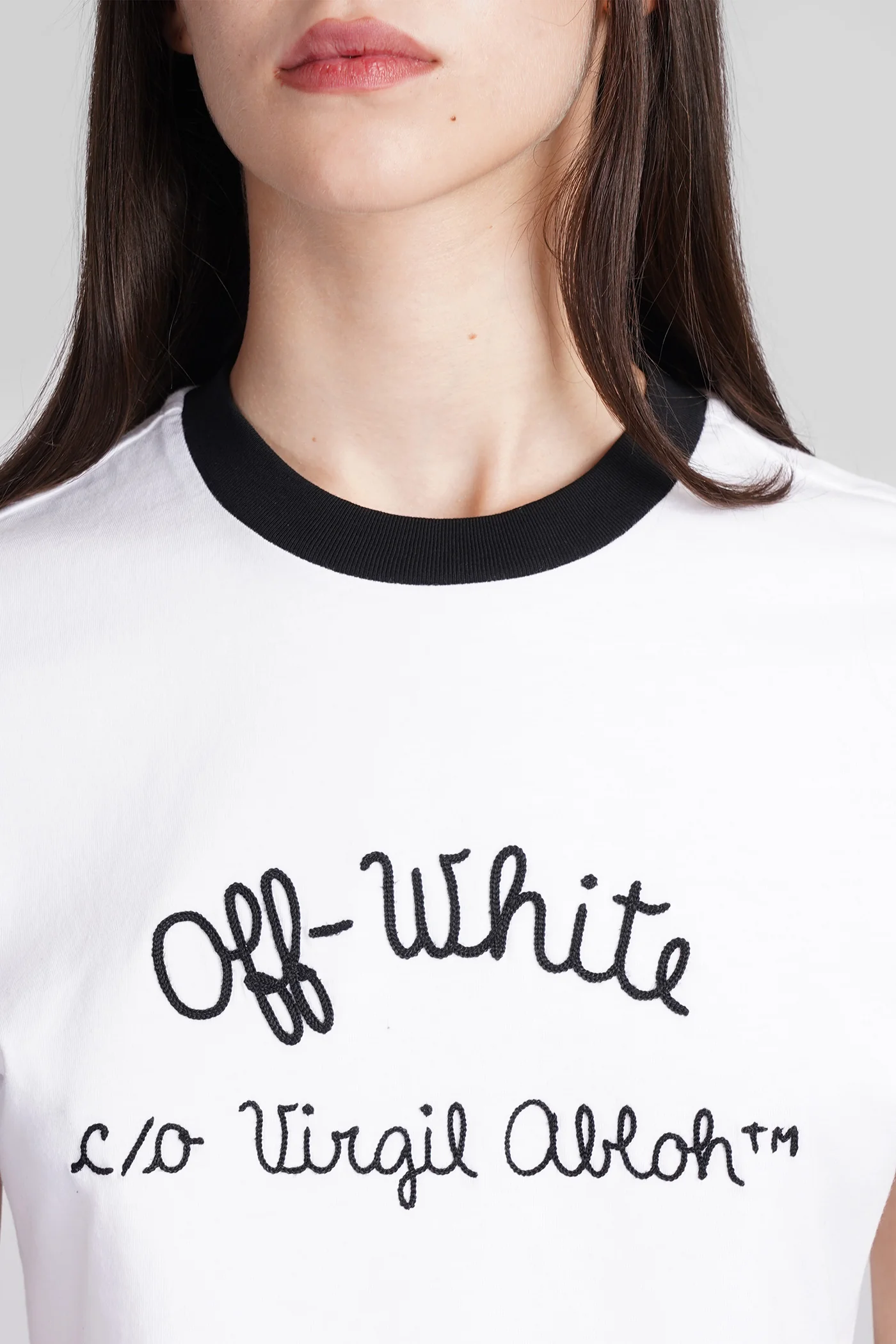 T-Shirt in white cotton - Image 5