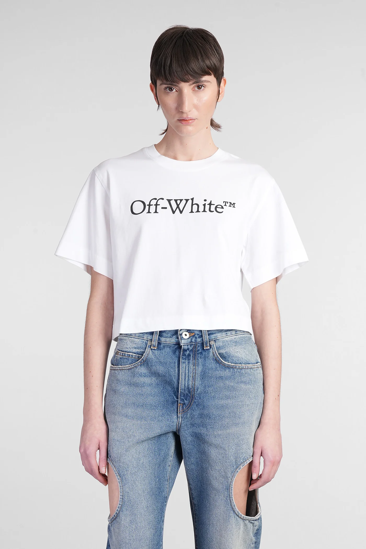 T-Shirt in white cotton