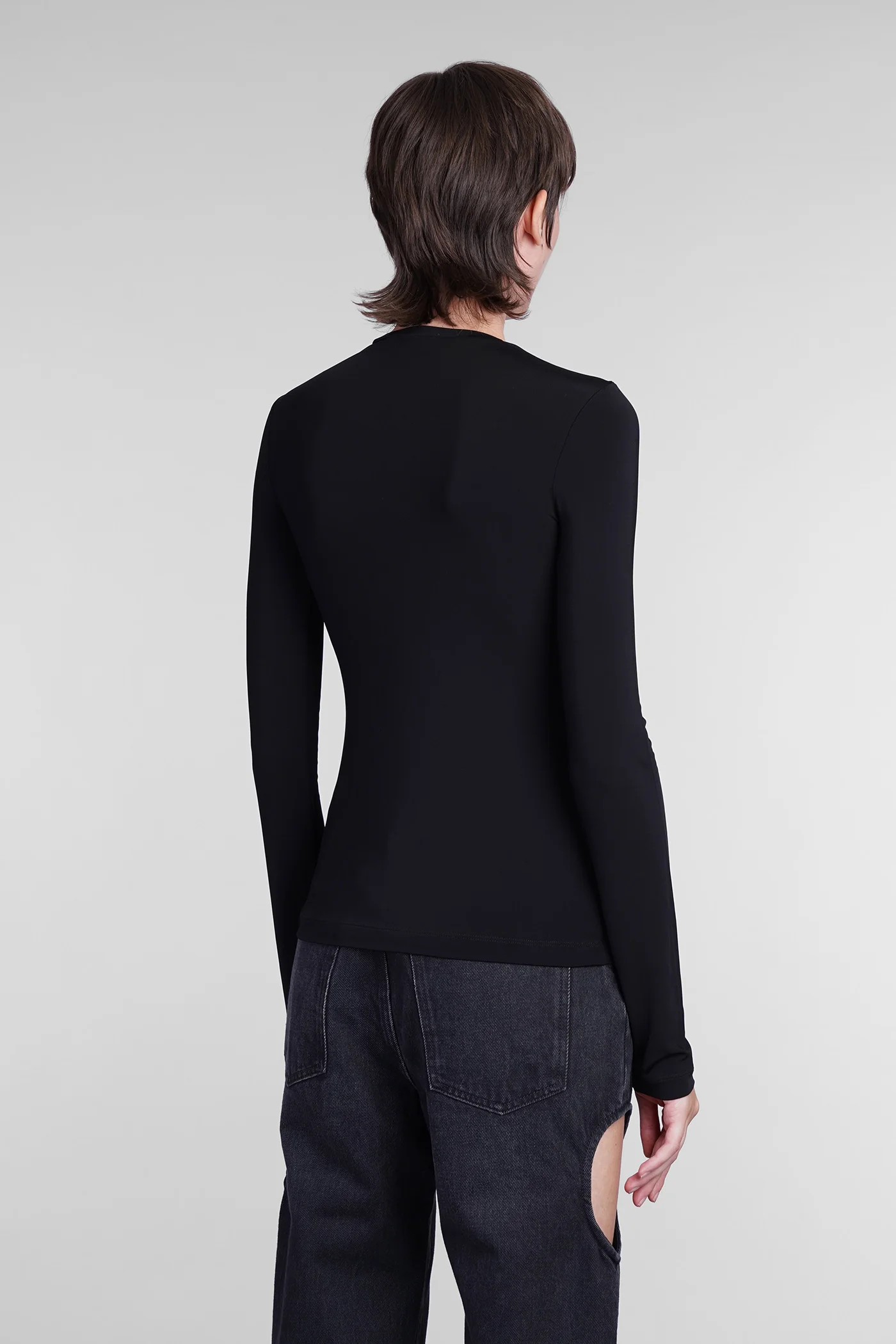 Topwear in black viscose - Image 3