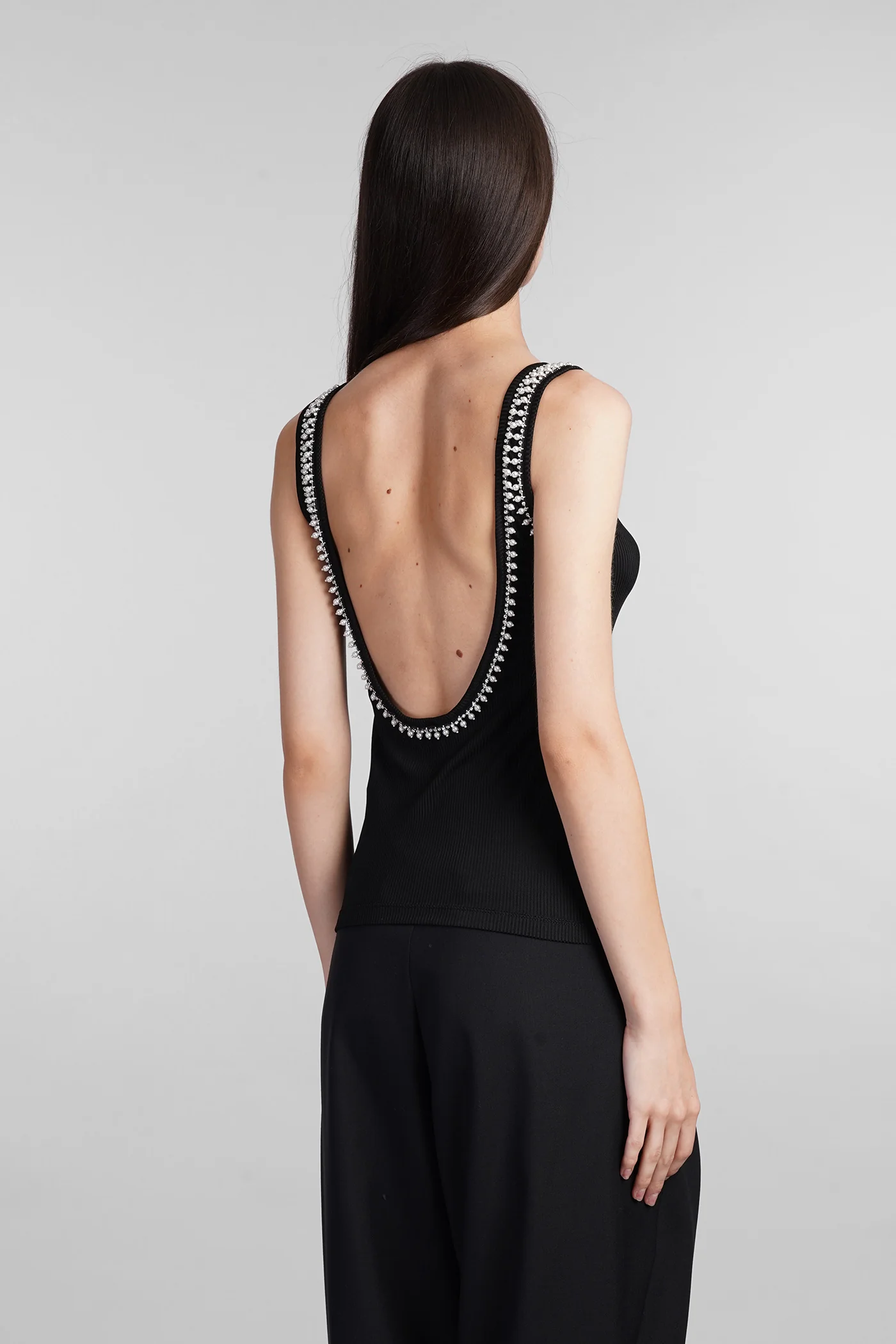 Topwear in black viscose - Image 3