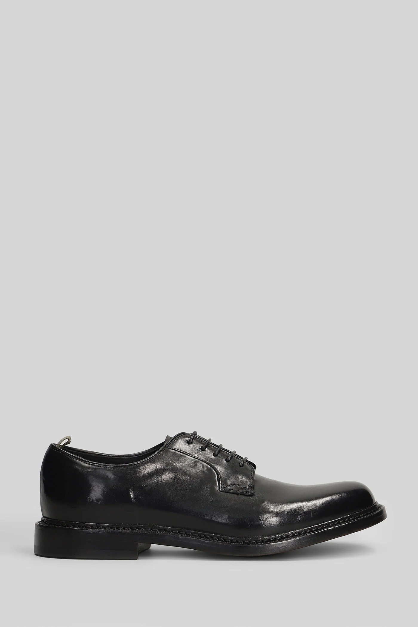 Aston 004 Lace up shoes in black leather