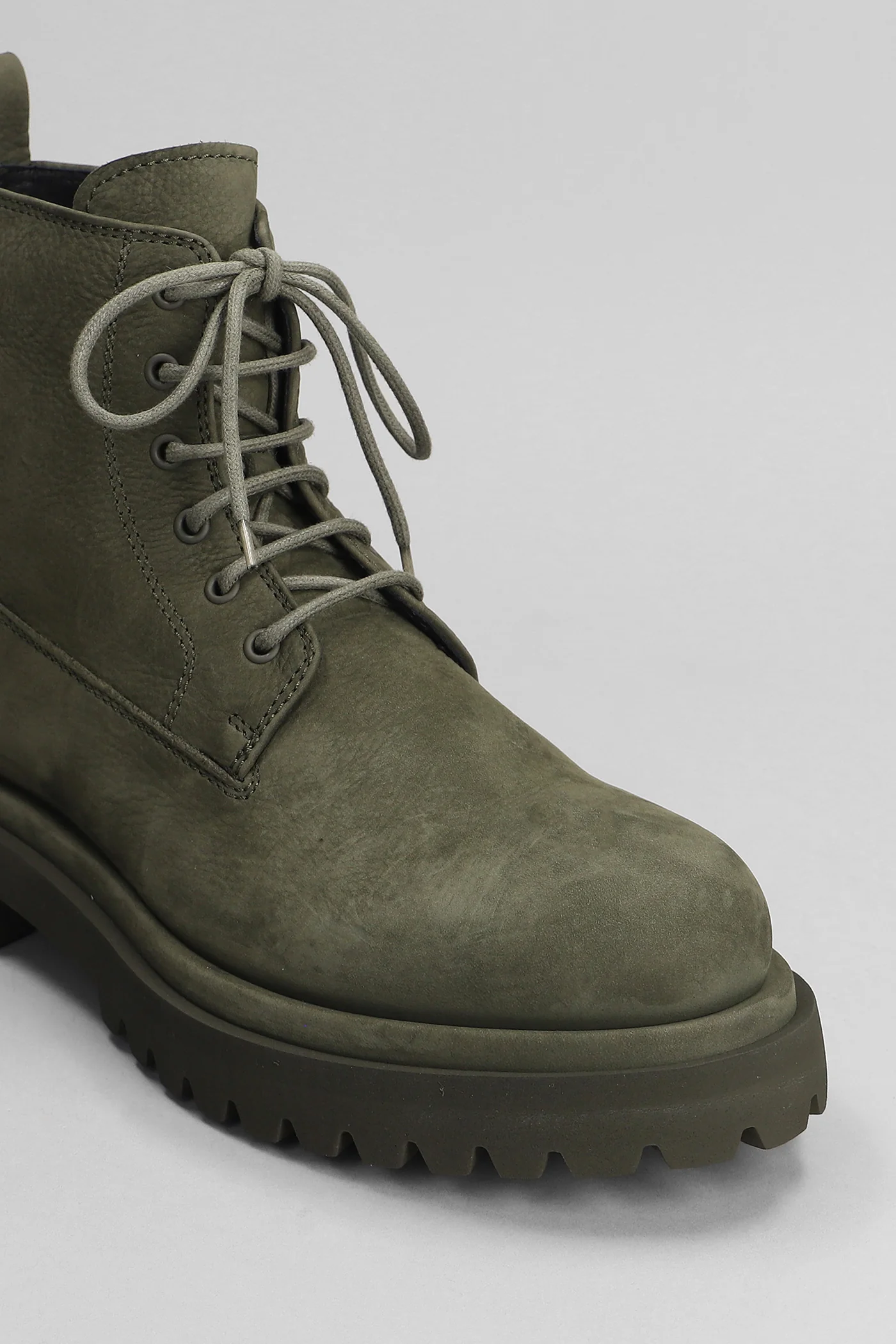 Eventual 020 Combat boots in green suede - Image 5