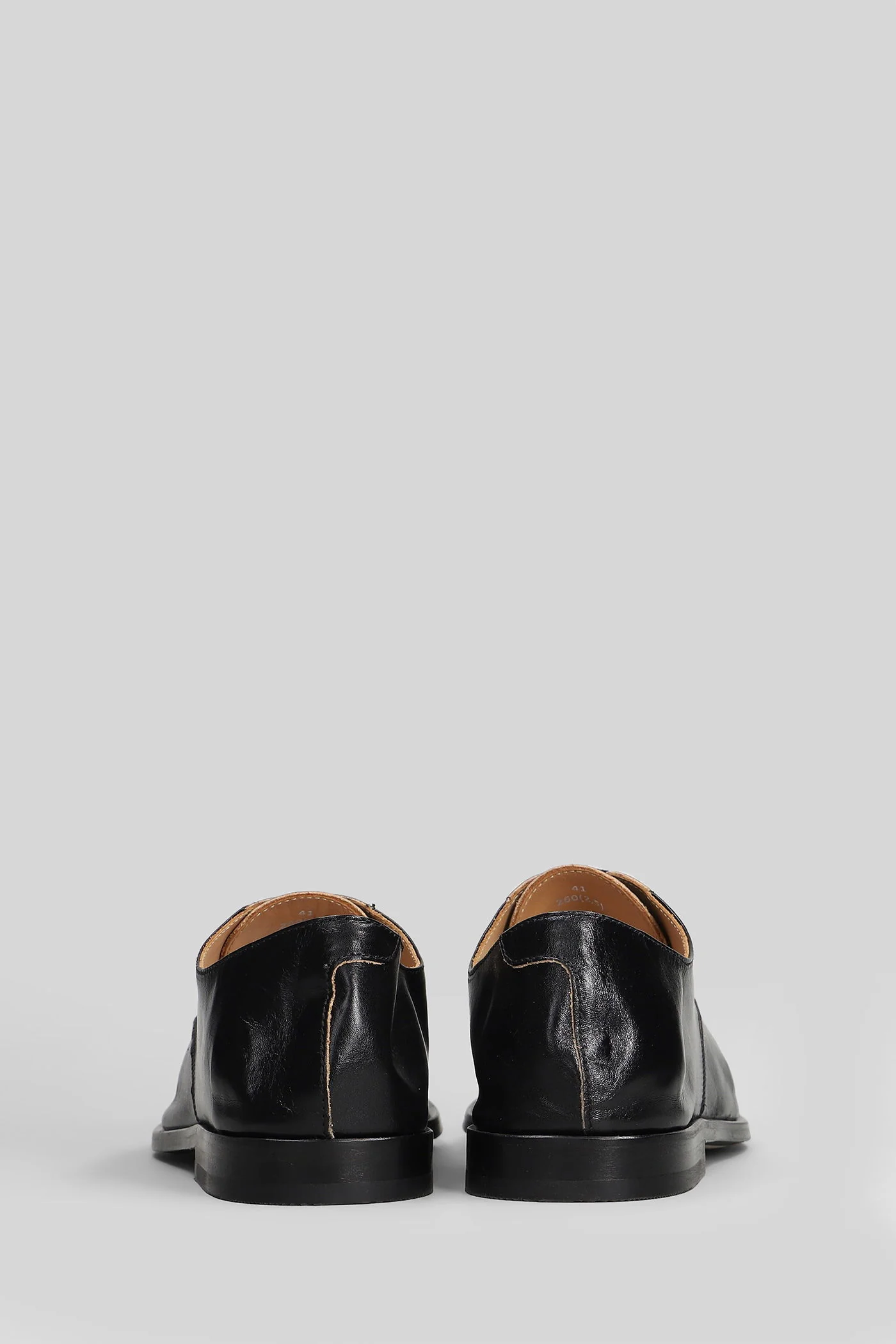 Collapsing consultan Lace up shoes in black leather - Image 4