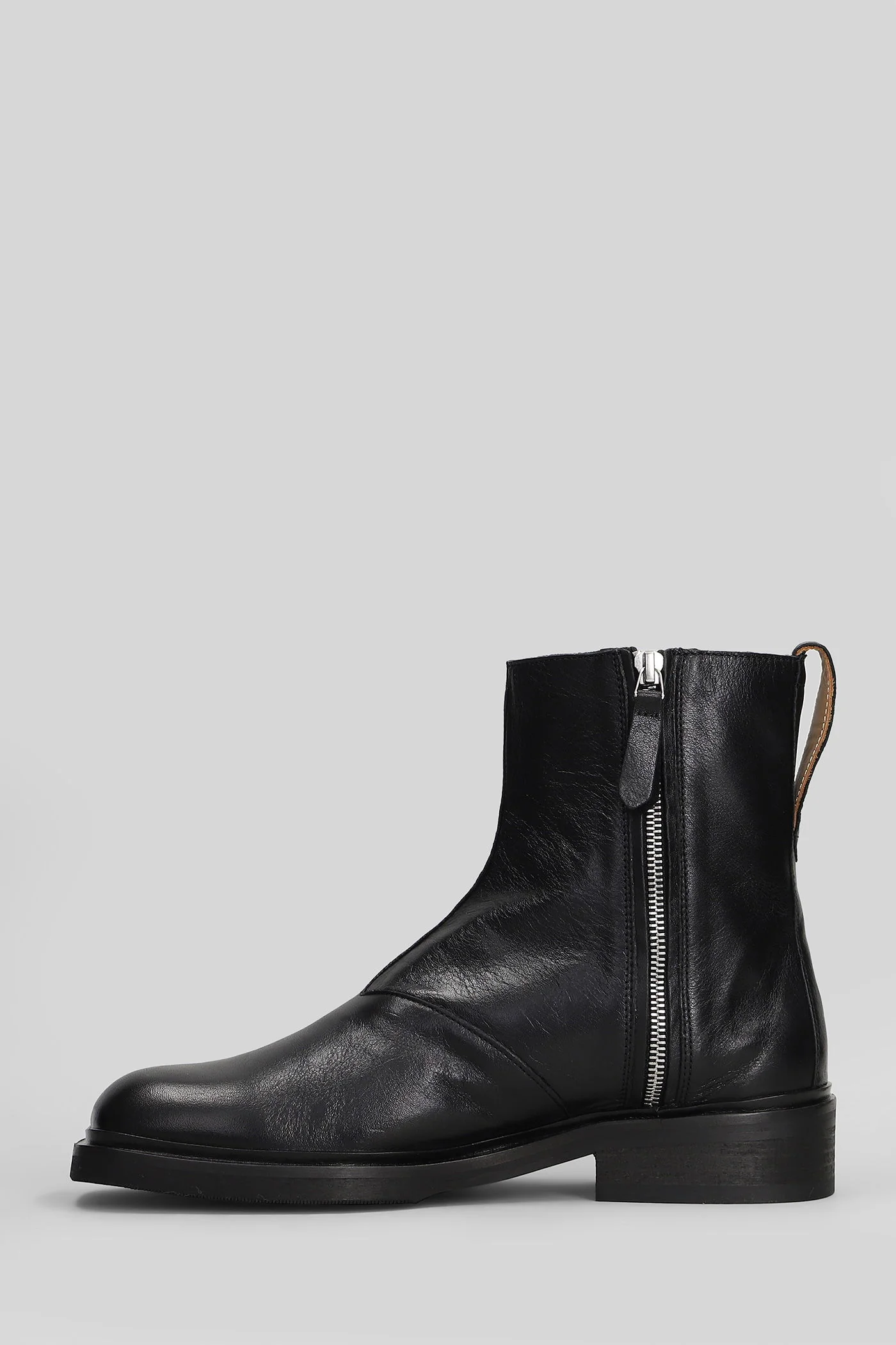 Diamond boot Ankle boots in black leather - Image 3