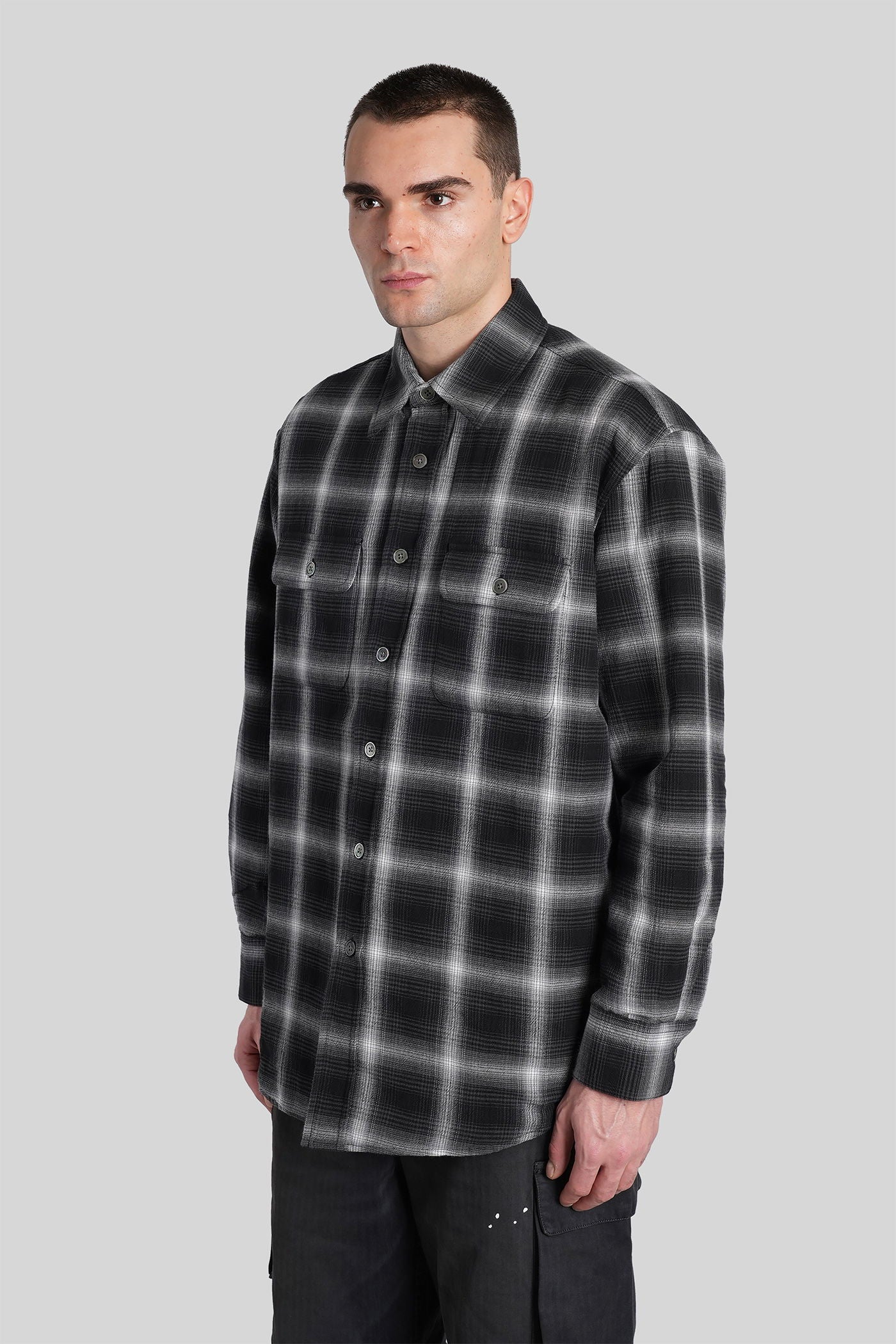 Moss shirt Casual jacket in black cotton - Image 4
