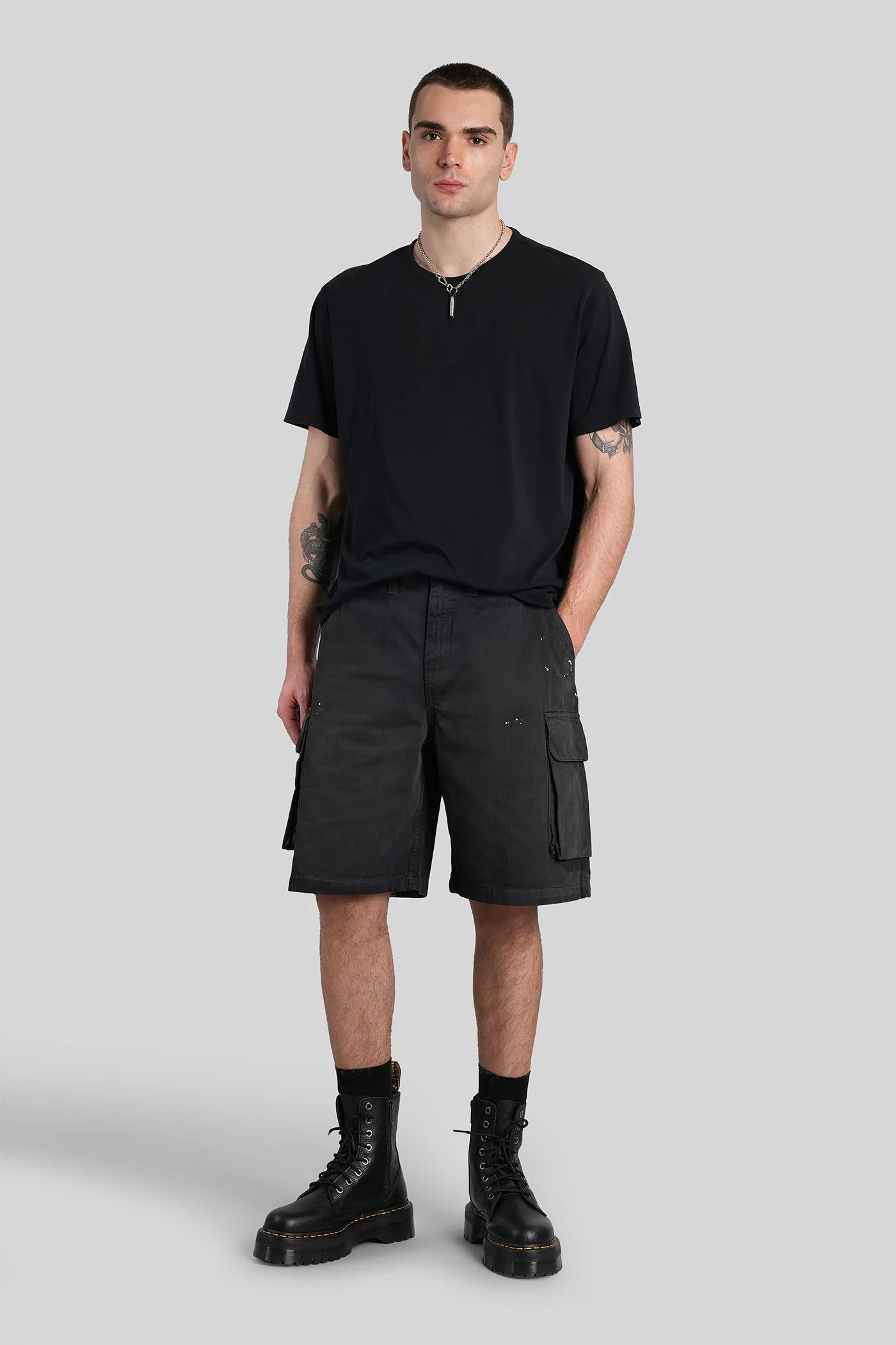 Mount short Shorts in black cotton - Image 2