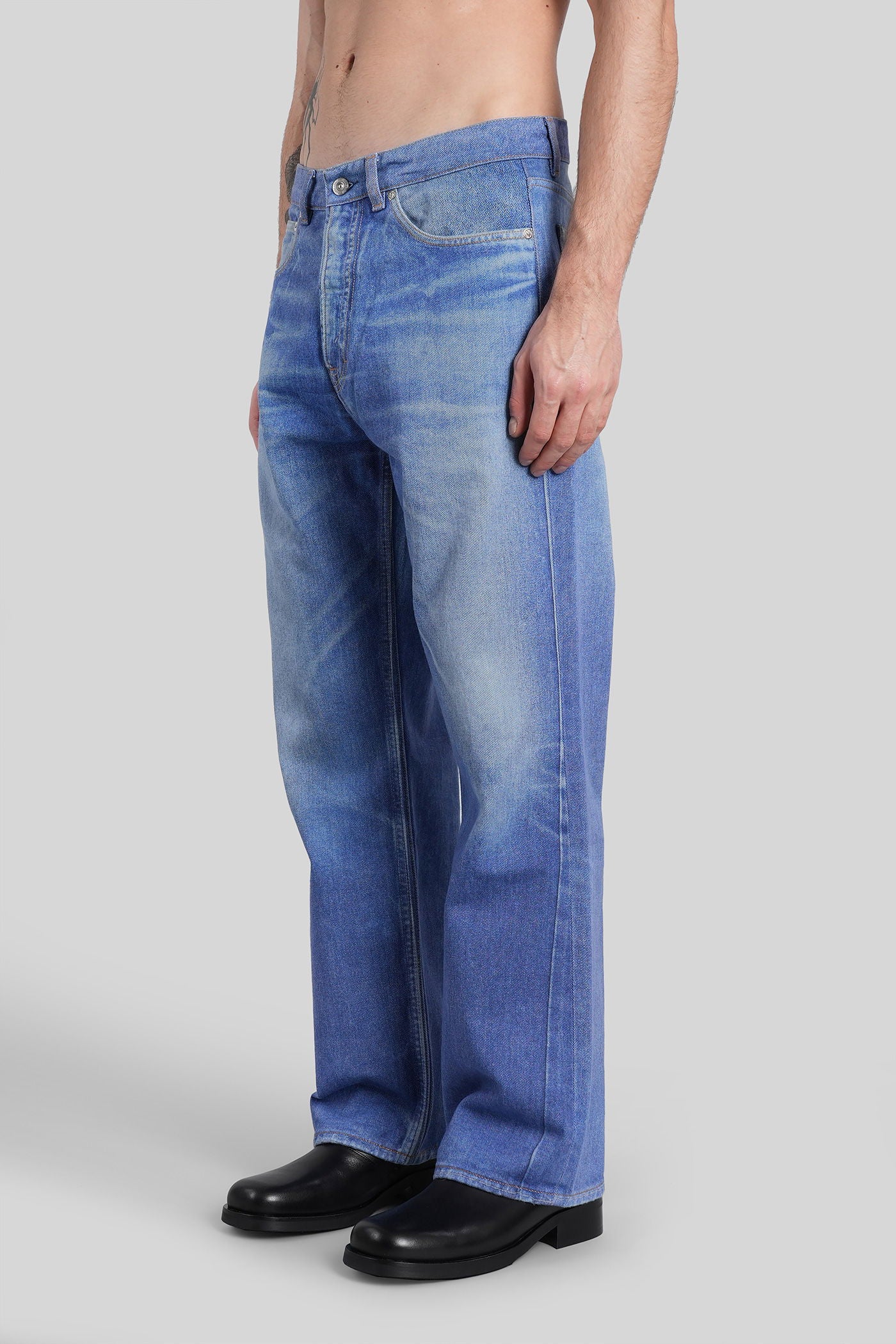 Third cut Jeans in blue cotton - Image 4