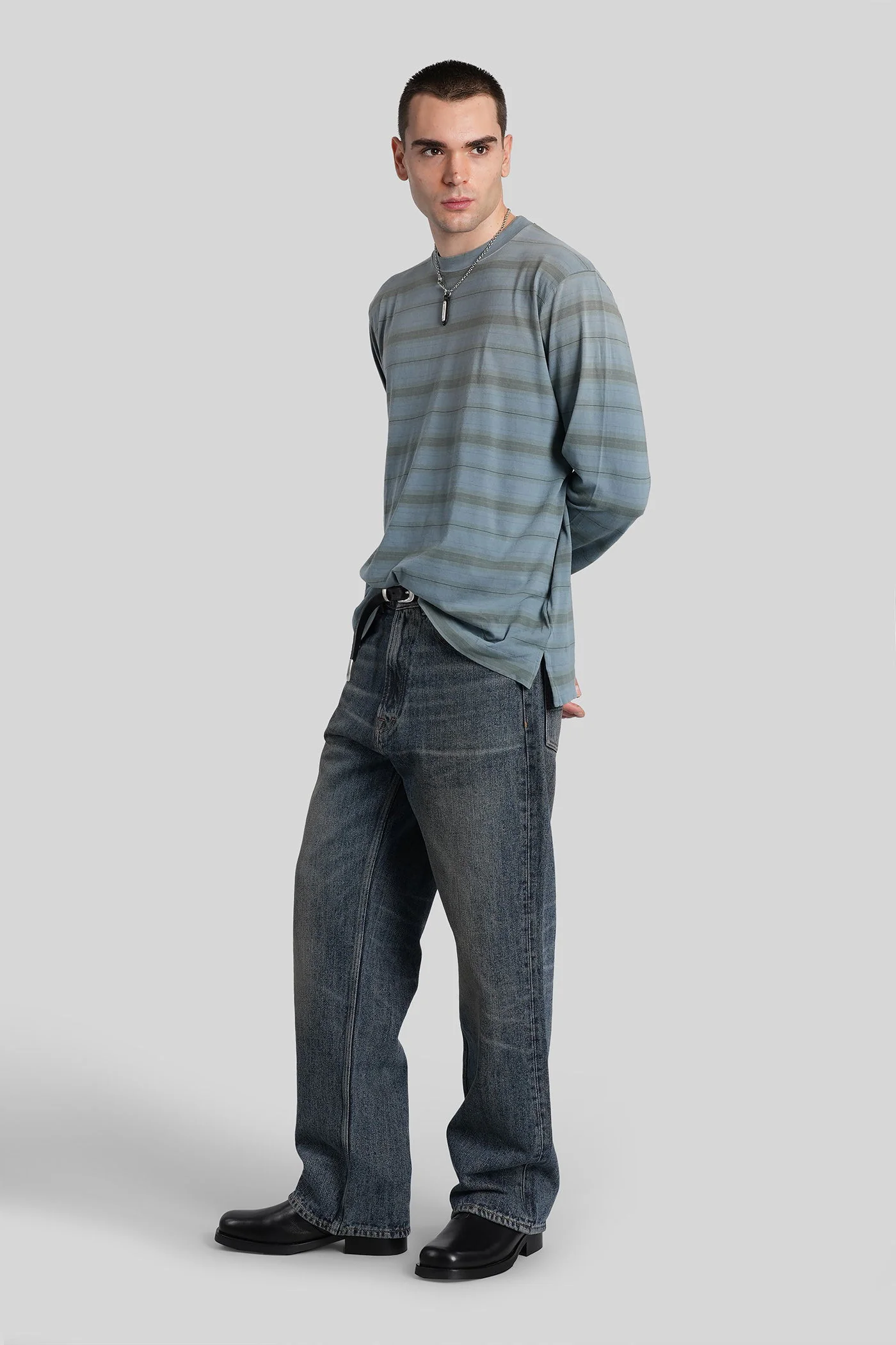 Third cut Jeans in blue cotton - Image 2
