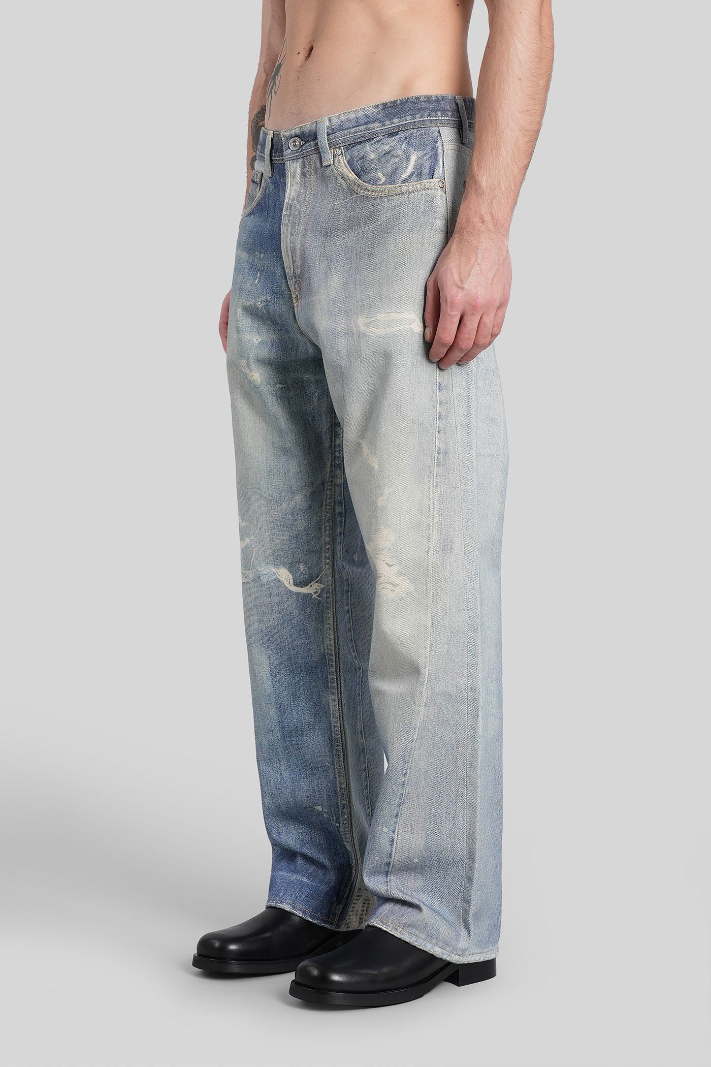 Third cut Jeans in blue denim - Image 4