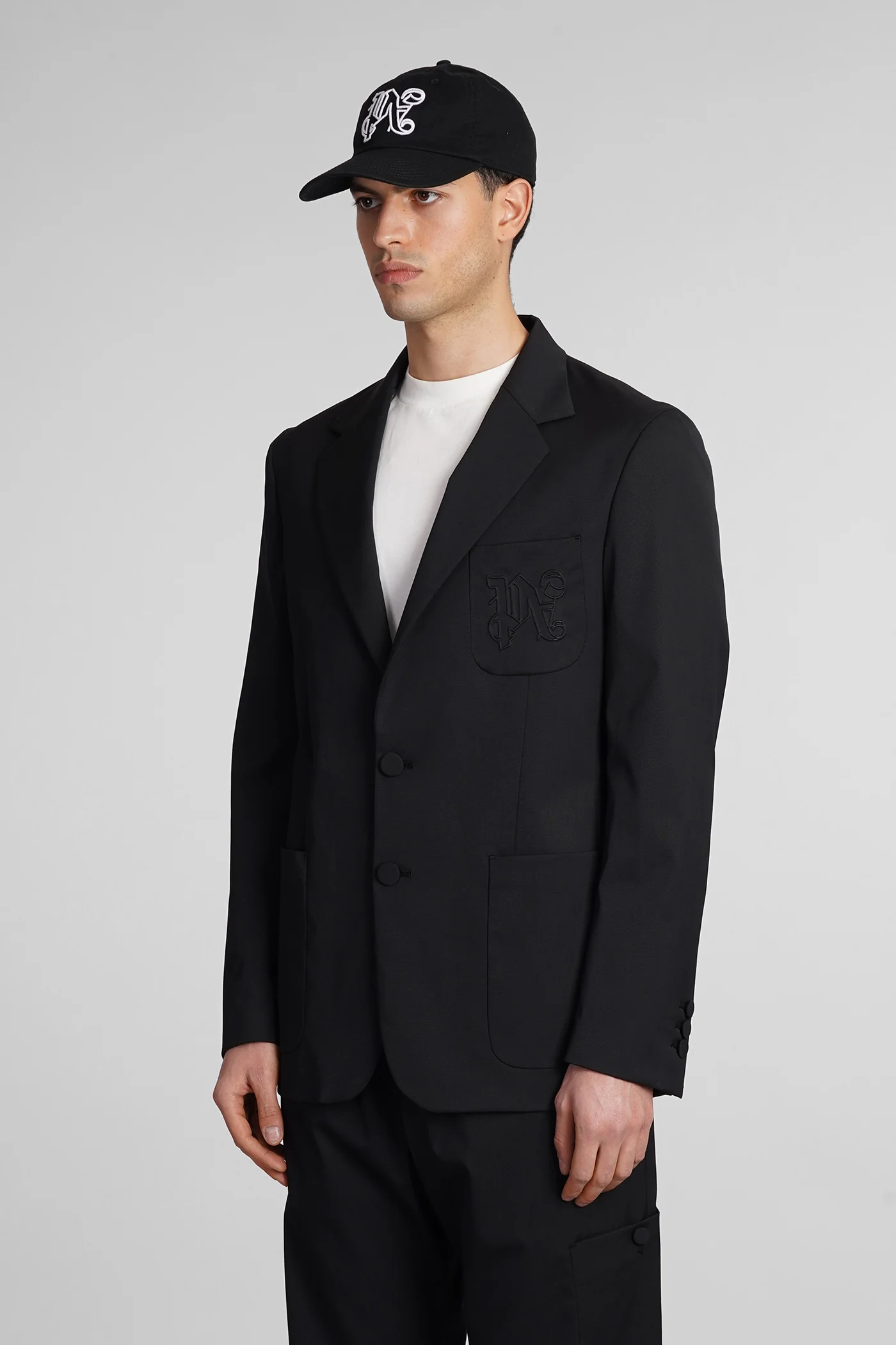 Blazer in black polyester - Image 4
