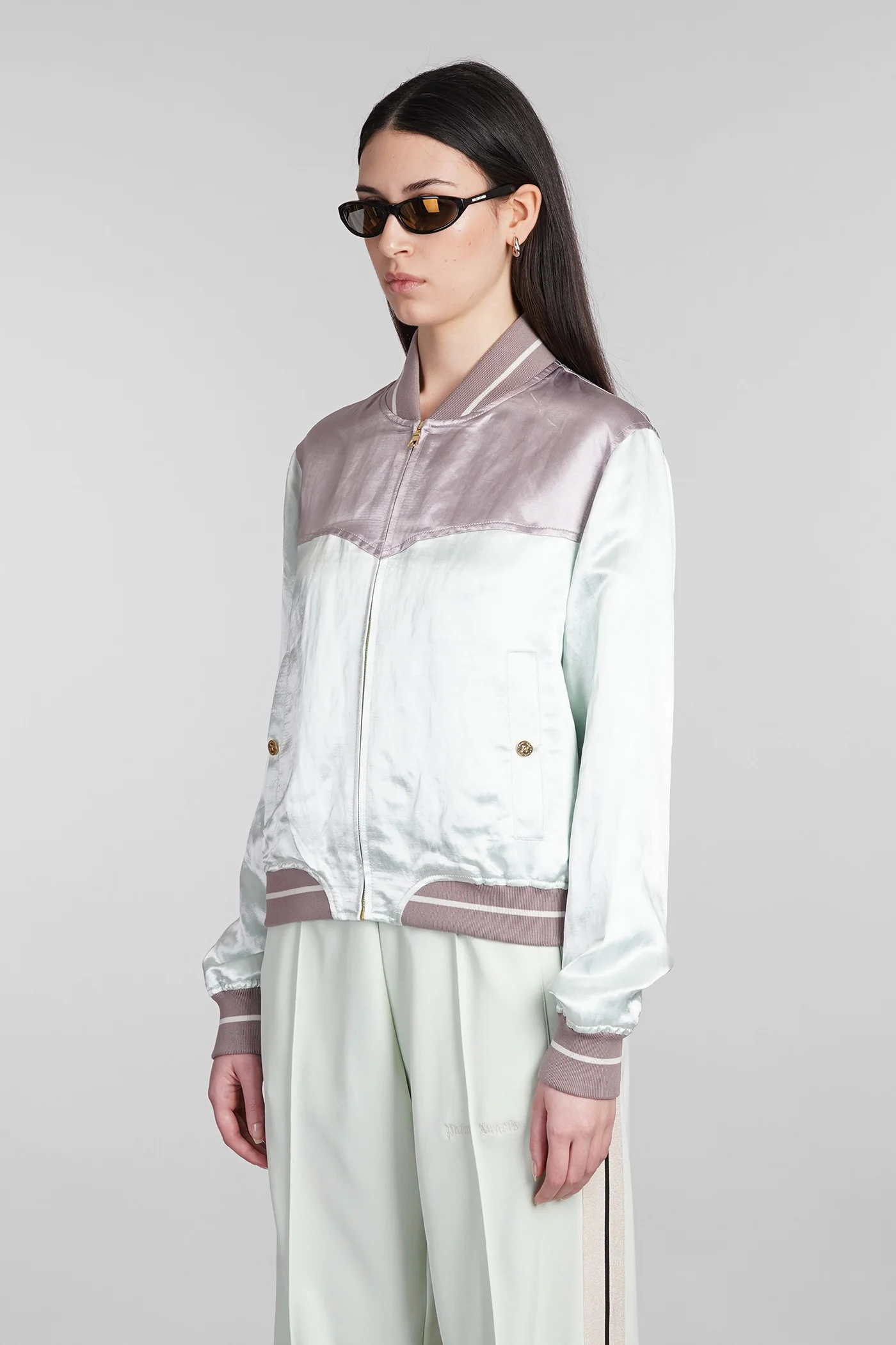 Bomber Jacket in green linen - Image 4