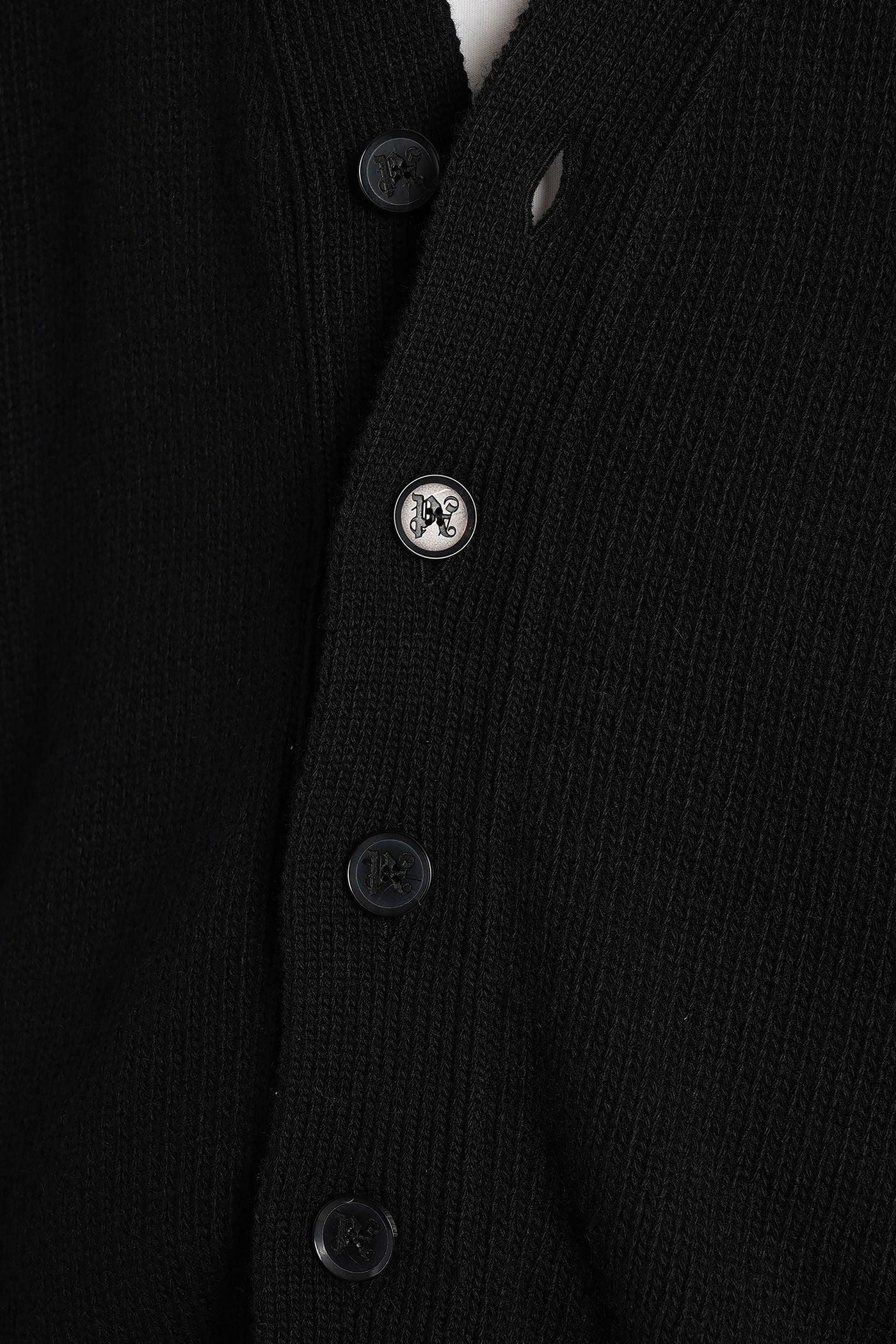 Cardigan in black wool - Image 5