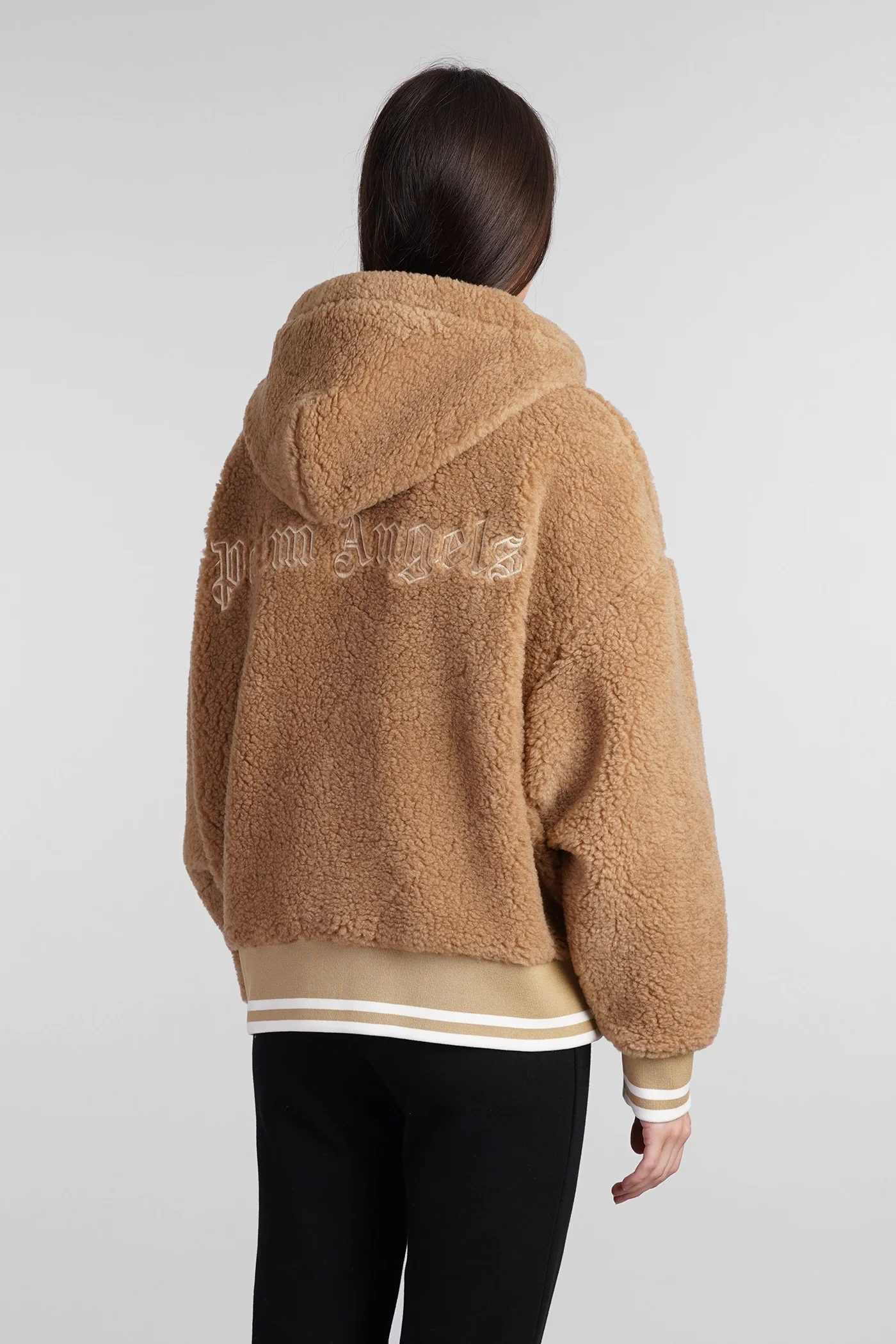 Casual jacket in Camel polyester - Image 3