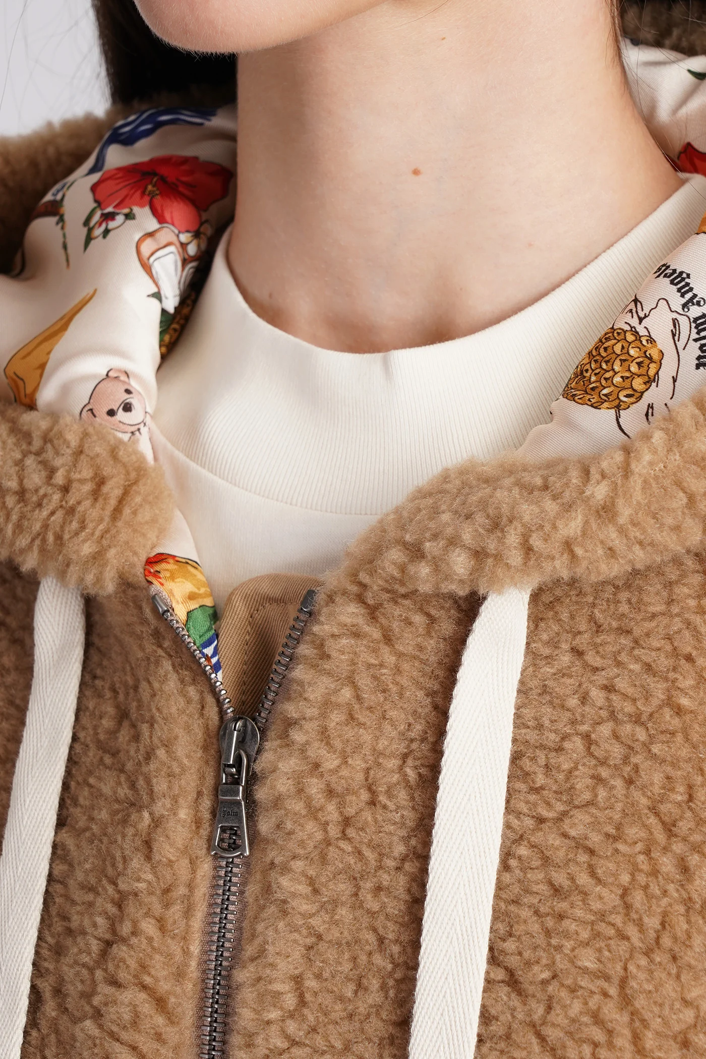 Casual jacket in Camel polyester - Image 5