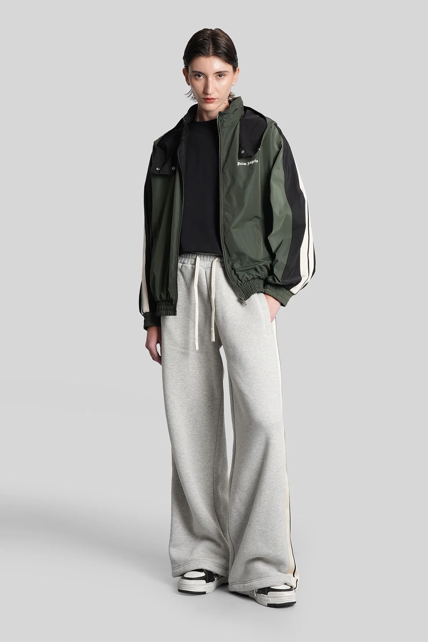 Casual jacket in green cotton - Image 2
