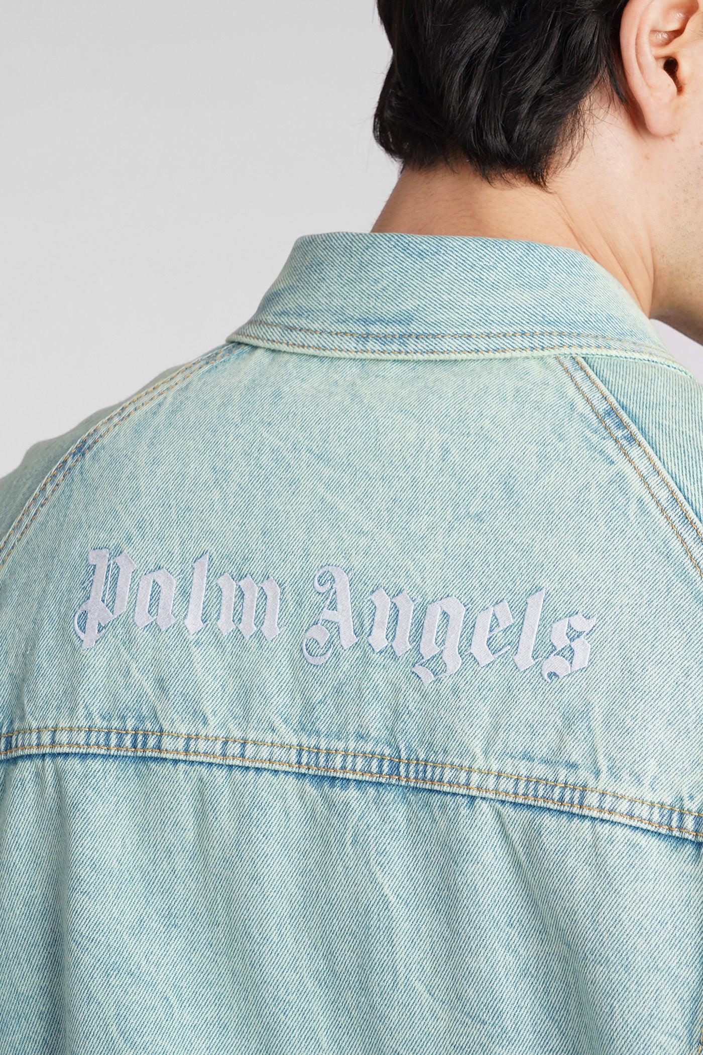 Denim Jackets in green cotton - Image 5