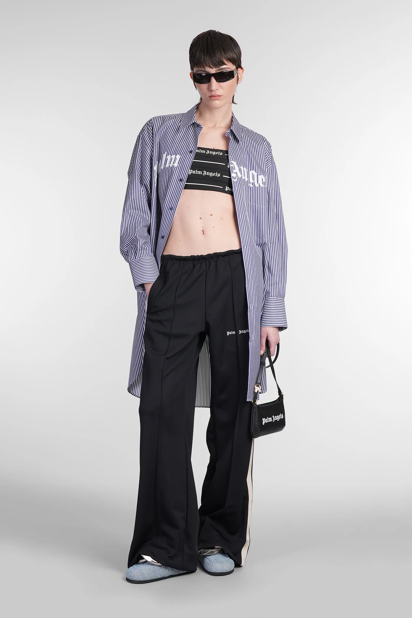 Dress woman  in blue cotton - Image 2