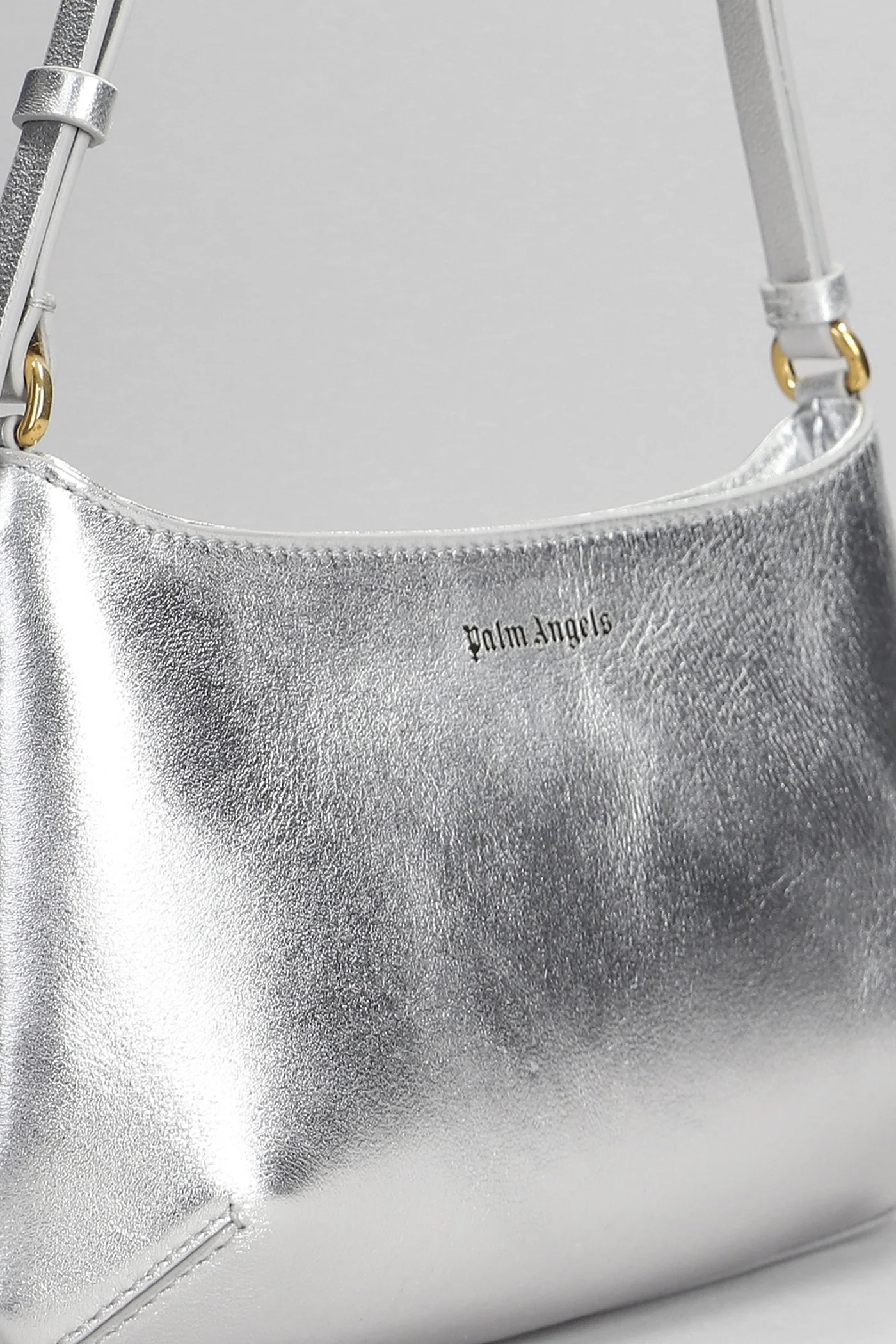 Giorgina metallic Shoulder bag in silver leather - Image 4