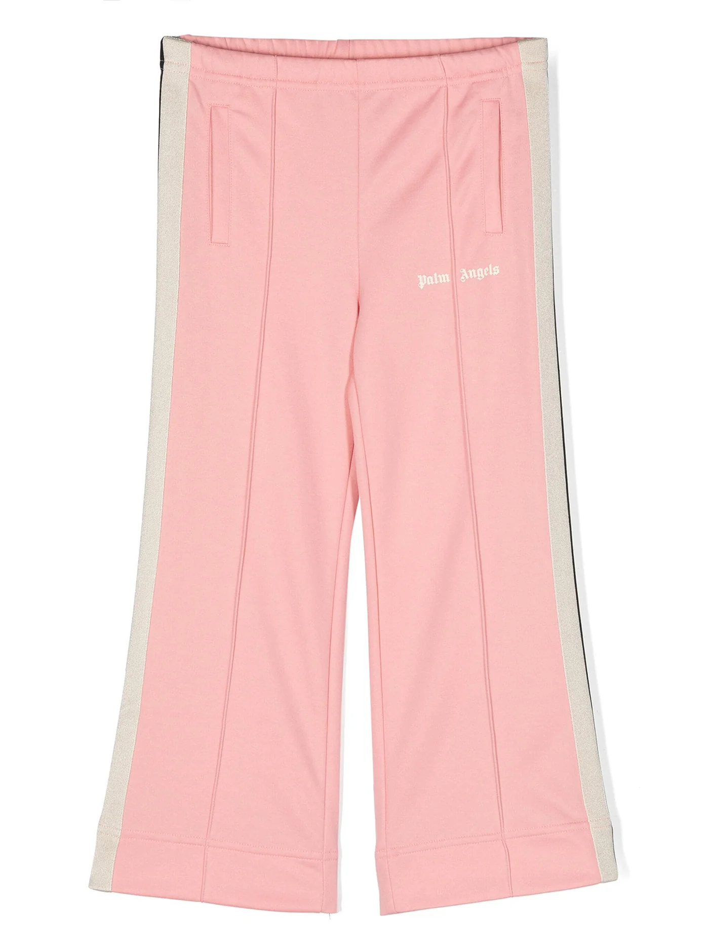 Pants in rose-pink polyester