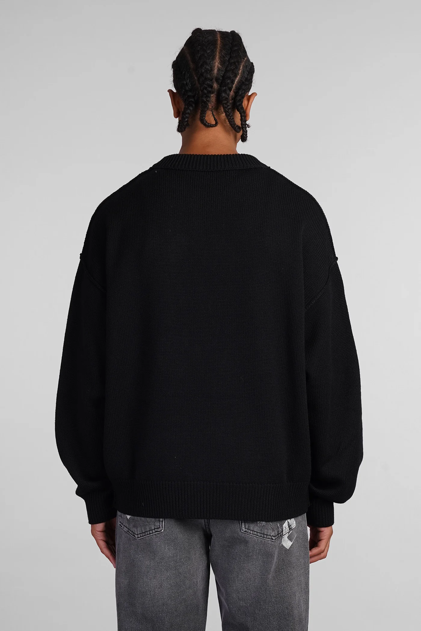 Knitwear in black wool - Image 3