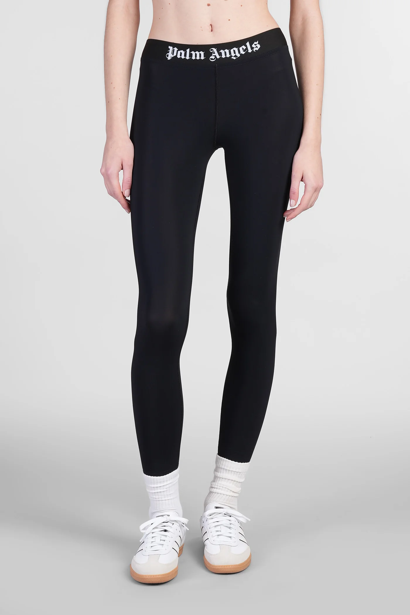 Leggings in black polyamide