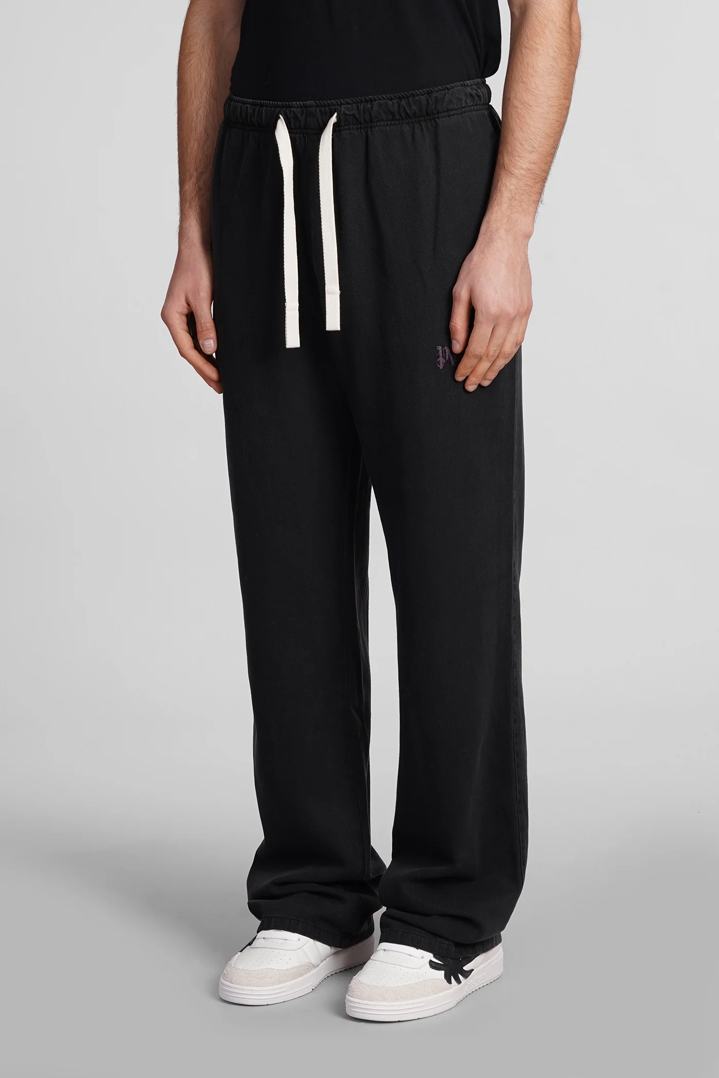 Pants in black wool and polyester - Image 4