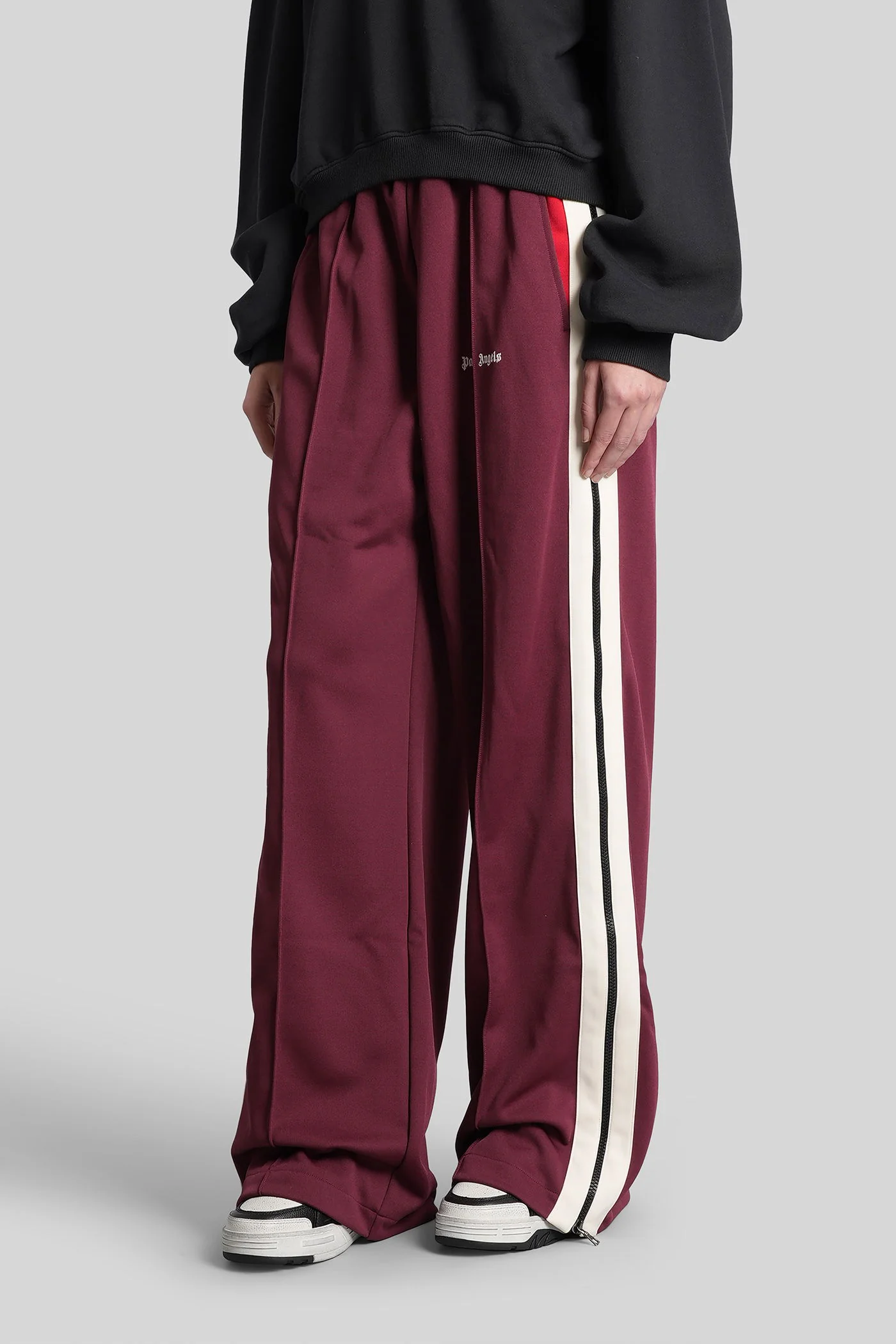 Pants in bordeaux polyester - Image 4
